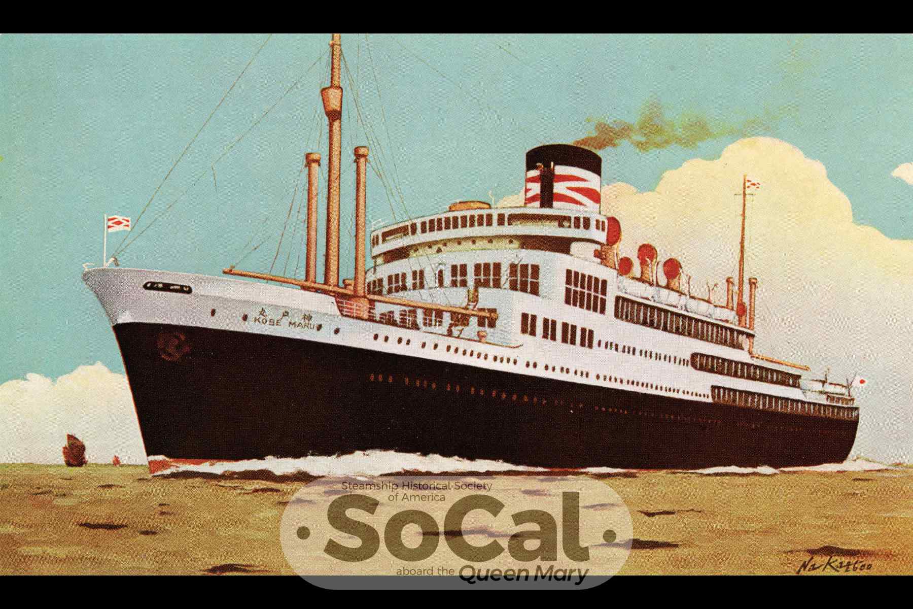 Kobe Maru ocean liner history and interior design