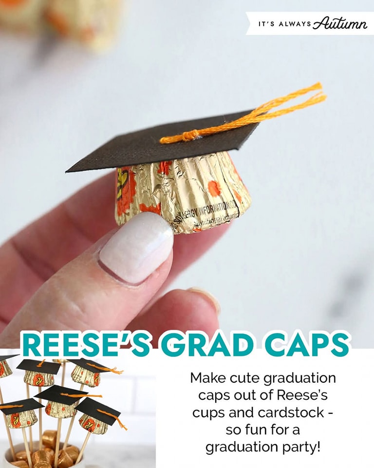 Crafty - So cute for a graudation party! Make grad caps out of ...