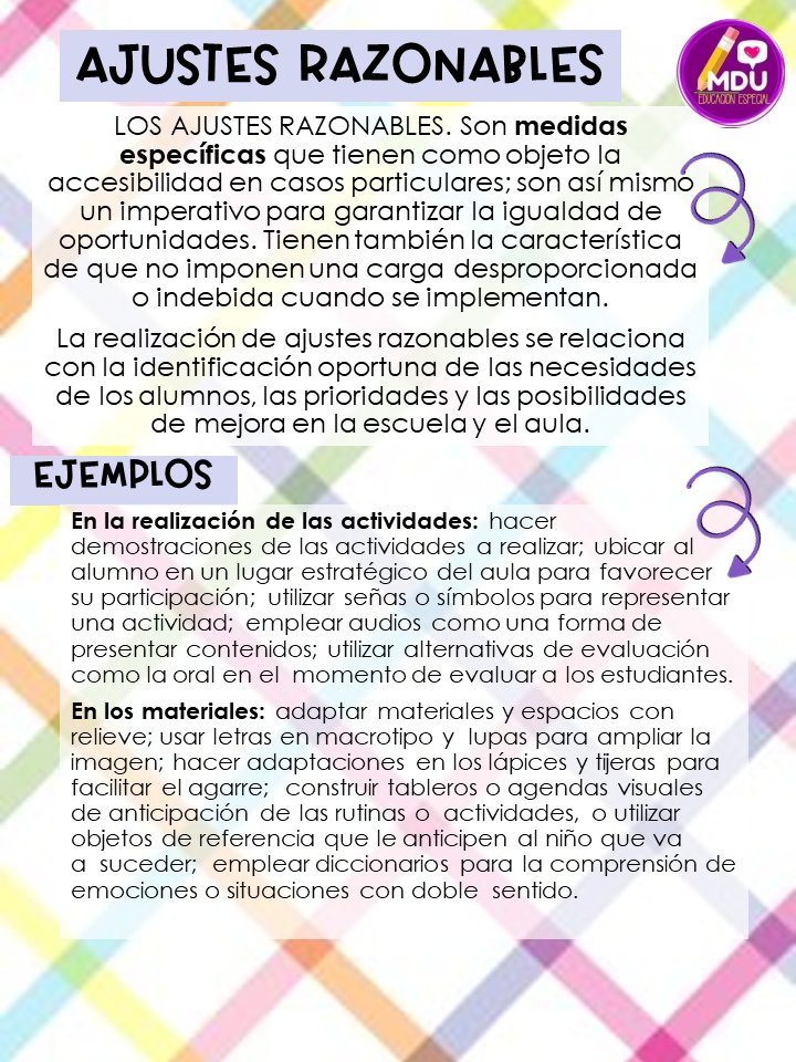 Los ajustes razonables... - Mi Diario de USAER by Francia Glz | Facebook