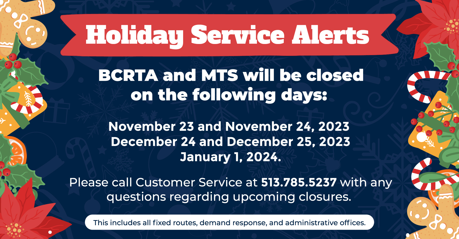 Butlercountyrta - It's that time again! Holiday Service...