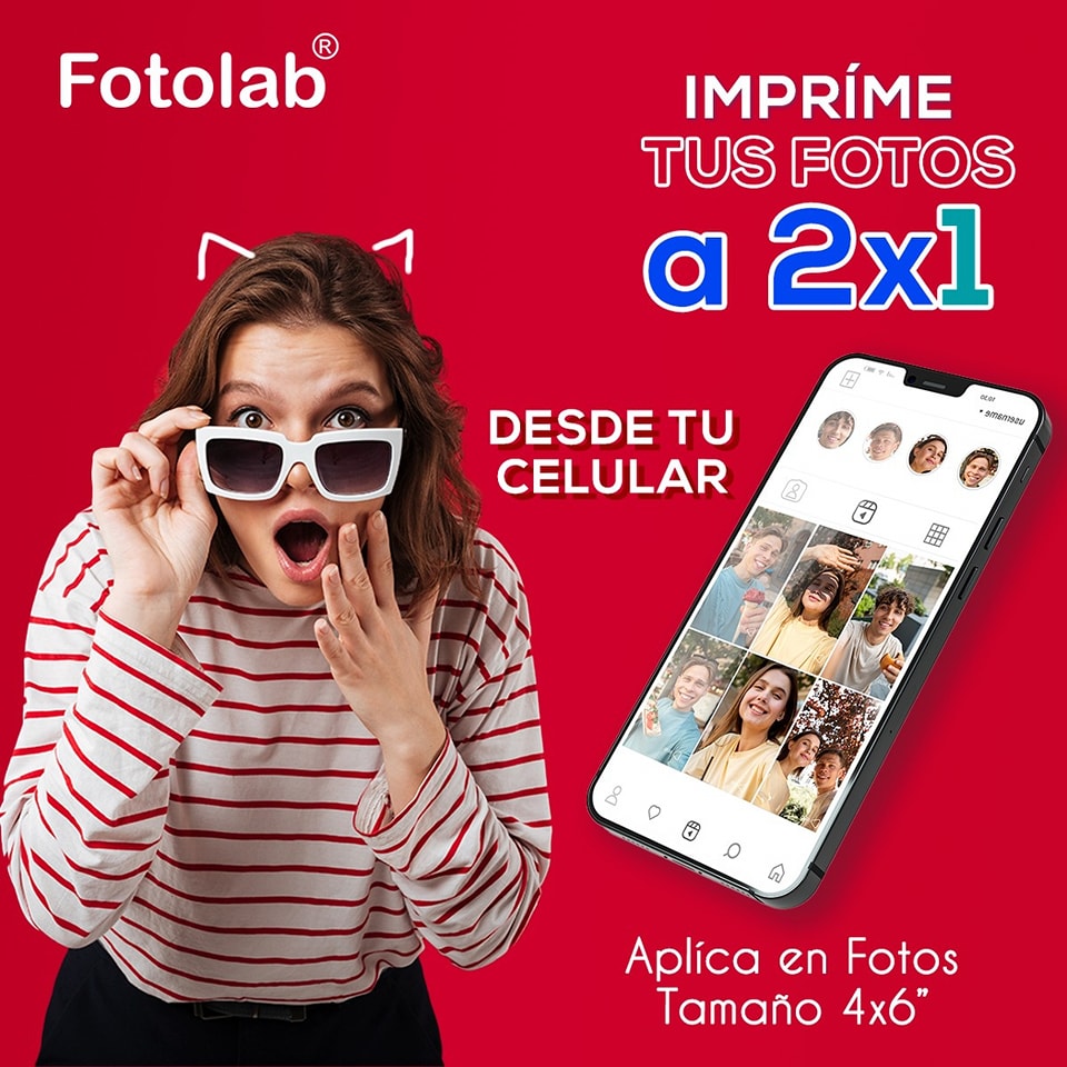 Fotolab - ⏳💫 Por Tiempo Limitado!! Impríme tus foto al 2x1...