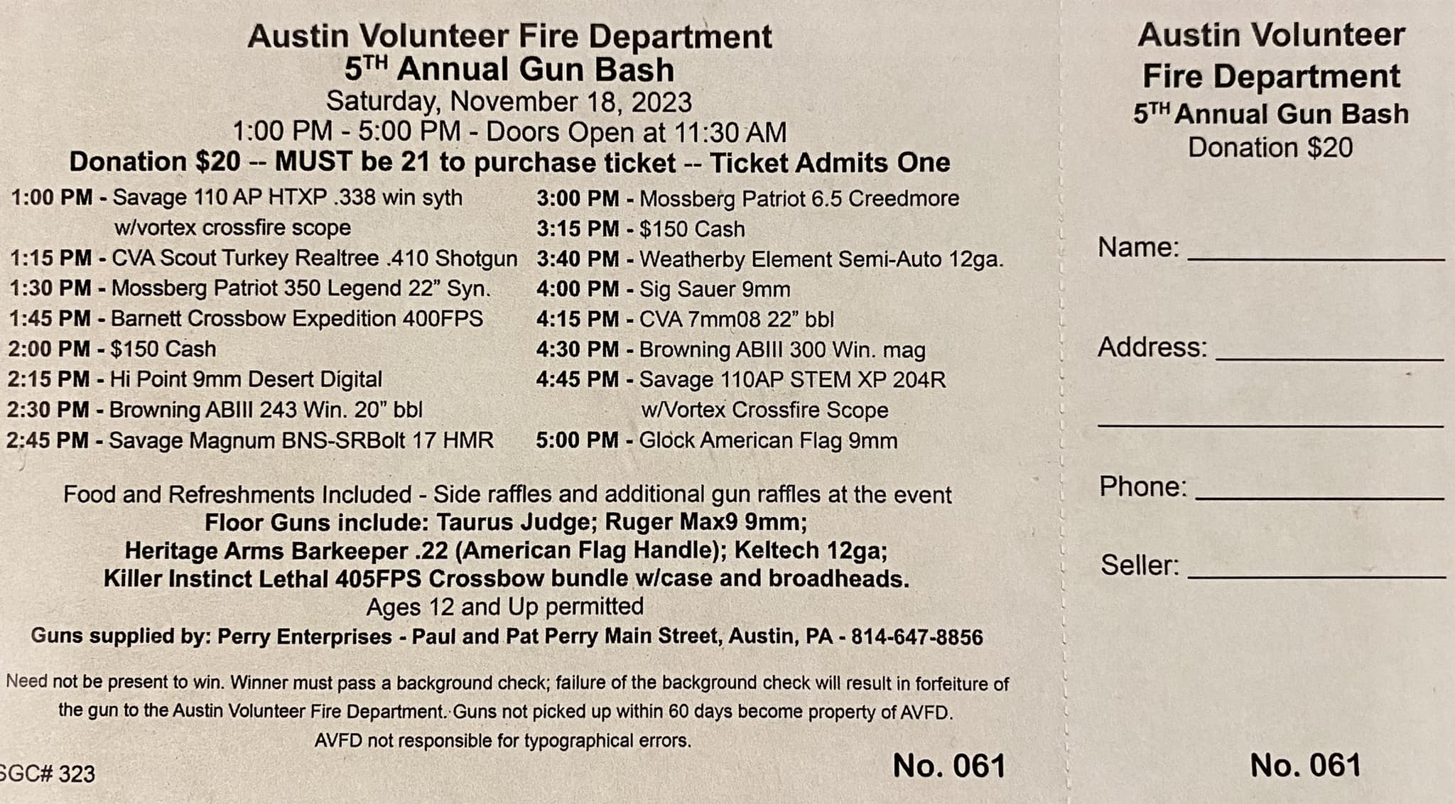 AVFD 5th Annual Gun... - Austin Volunteer Fire Department | Facebook