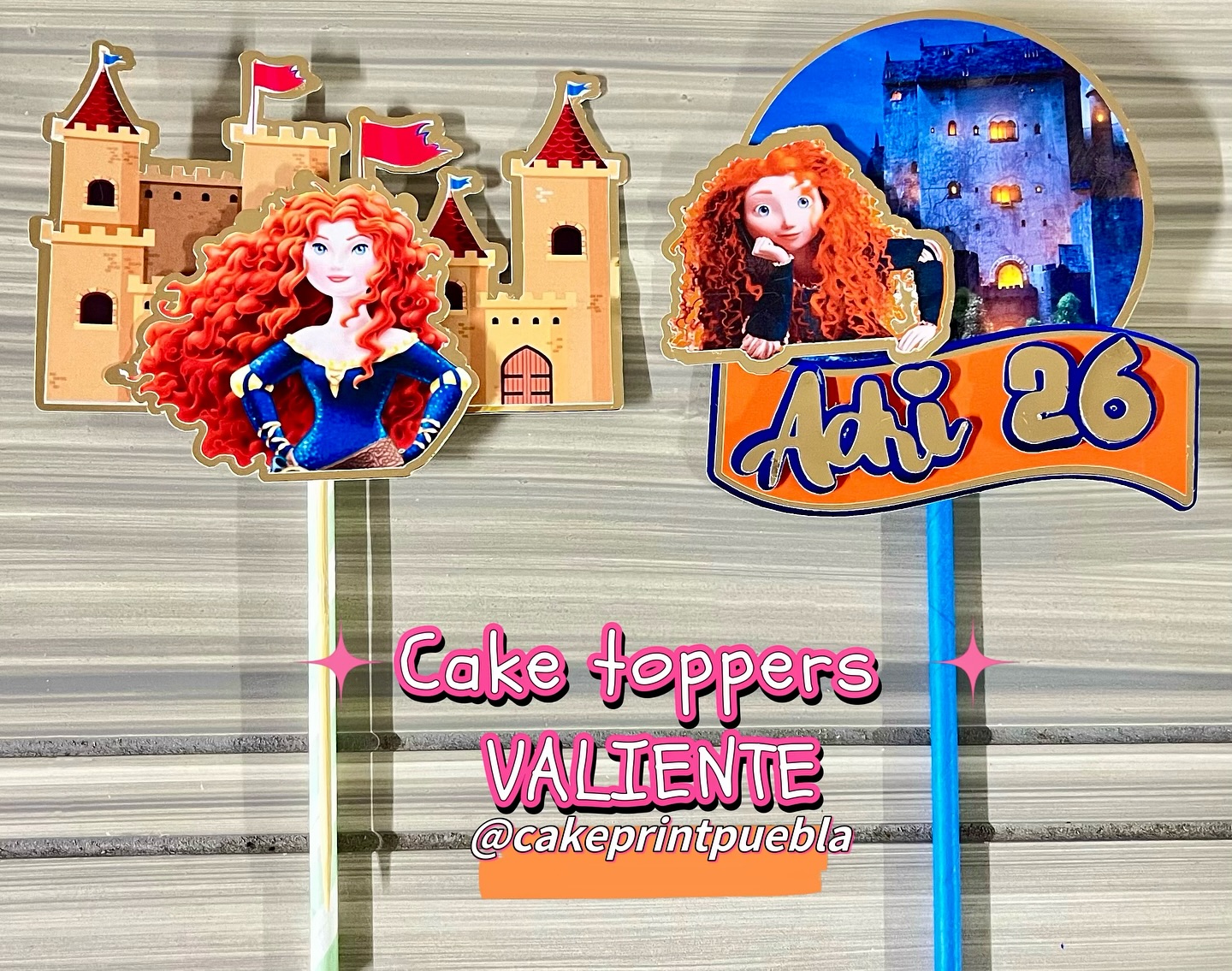 CakeprintPuebla - Cake toppers con la temática “Valiente ...