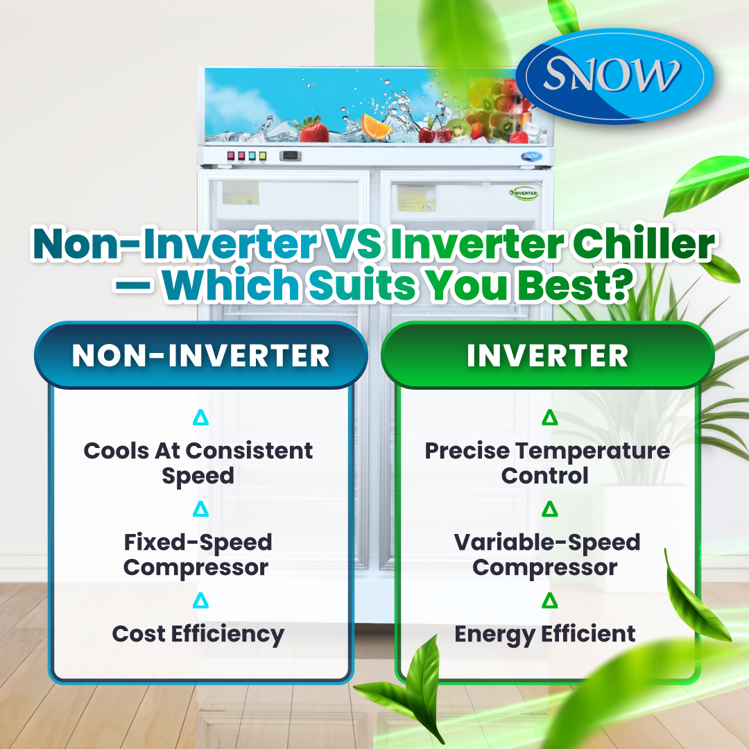 SNOW - Inverter vs Non-Inverter Chiller — Which Suits You Best? 👀 🧊Non ...