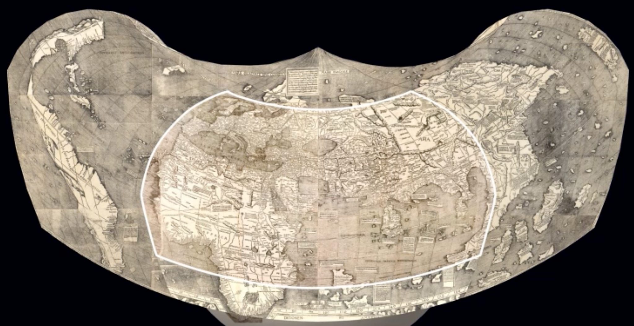 Historical maps | World map by Martin Waldseemüller from 1507 , it ...