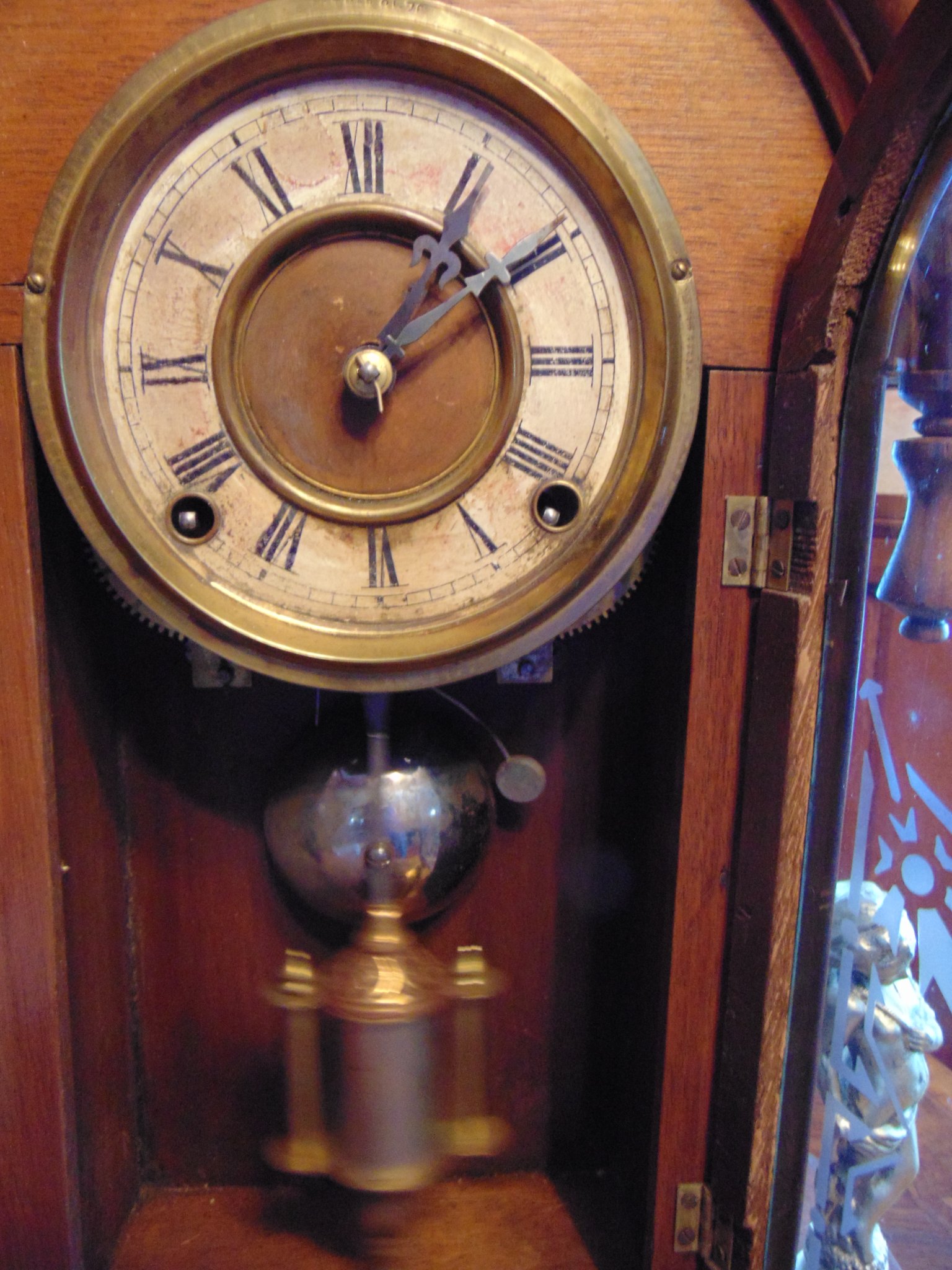 EN Welch Mirrored Cupid 8DayShelf Clock 1890's - Desk, Mantel & Shelf ...