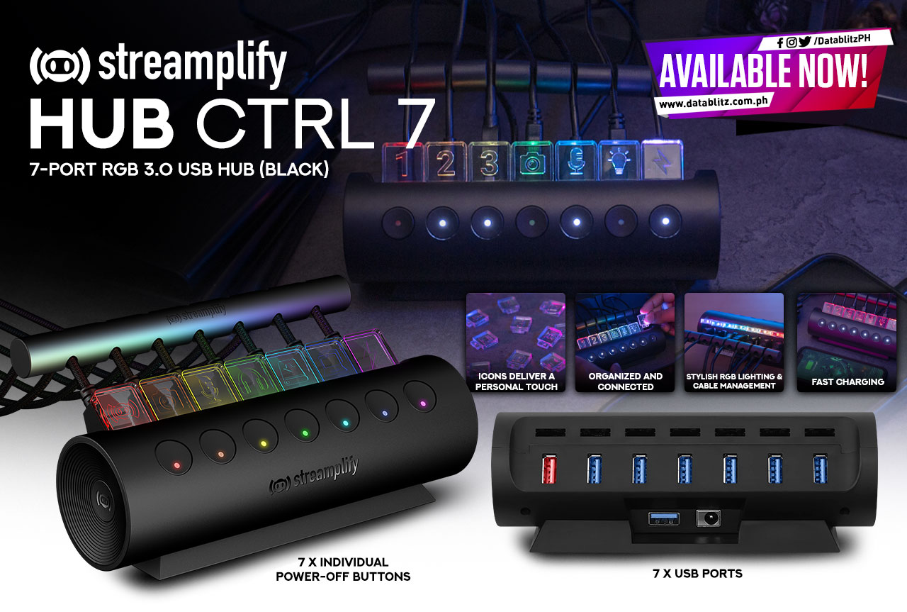 DataBlitz - PLUG, PLAY, AND SHINE. Streamplify Hub CTRL 7...