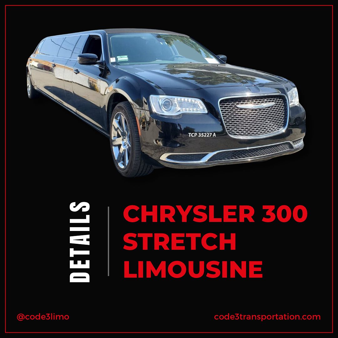 The Chrysler 300 Stretch Limousine... - Code 3 Transportation