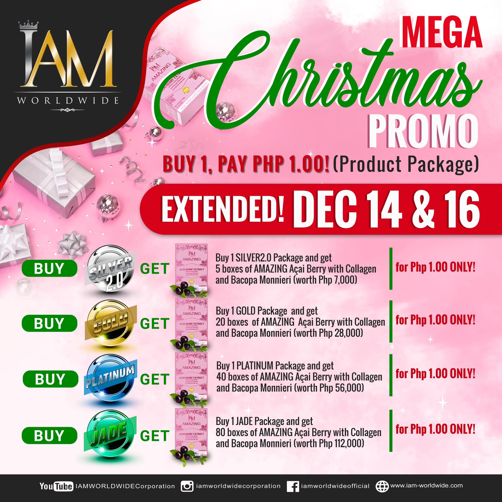 IAM Worldwide Corporation - MEGA CHRISTMAS PROMO IS EXTENDED! | Facebook