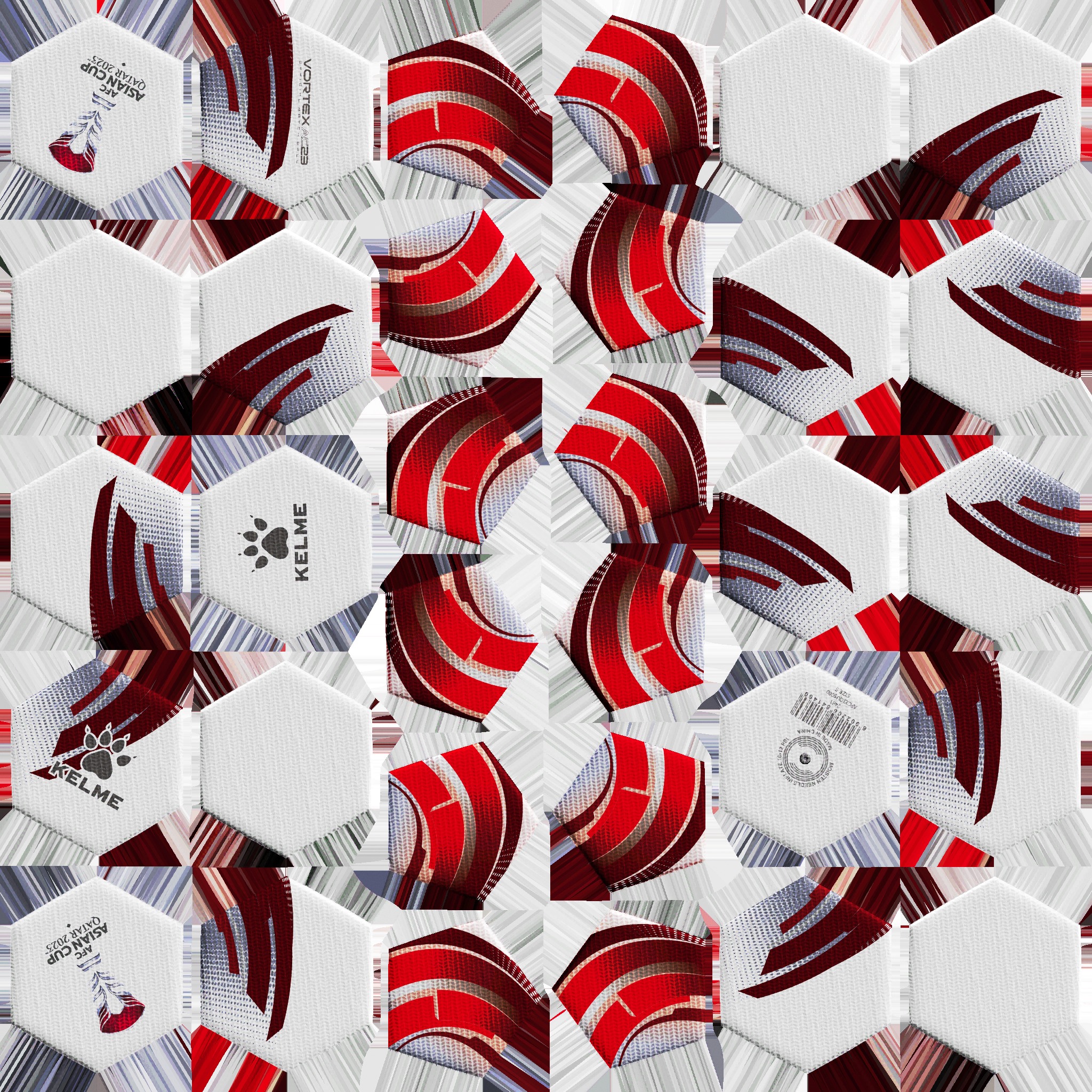 Kelme AFC Asian Cup Qatar 2023 ball adapted by bobmoh19 texture