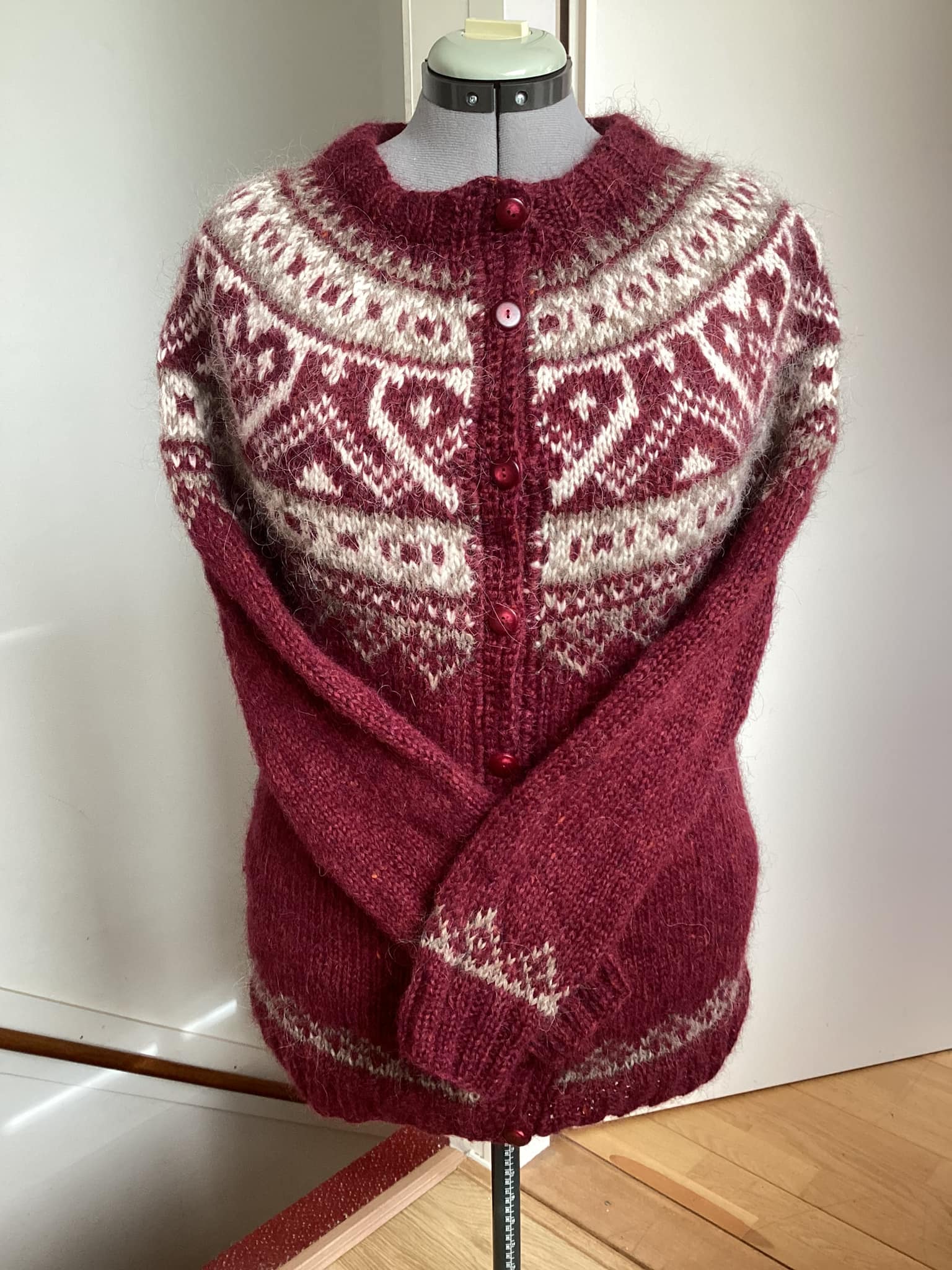 Logan Knitting Mills cardigan instruction circa 1975