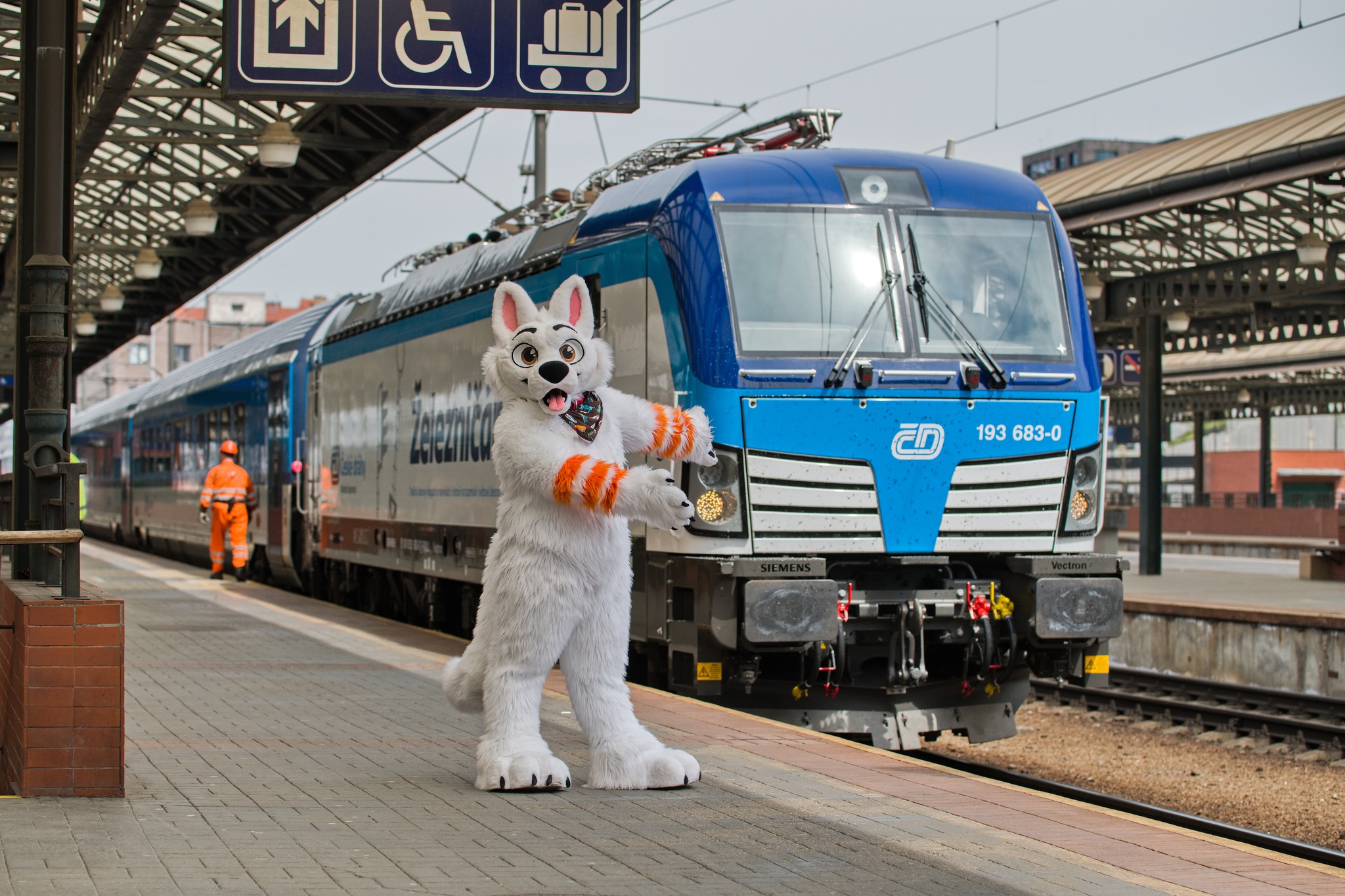 Happy #FursuitFriday and... - Bolt Railway Dog