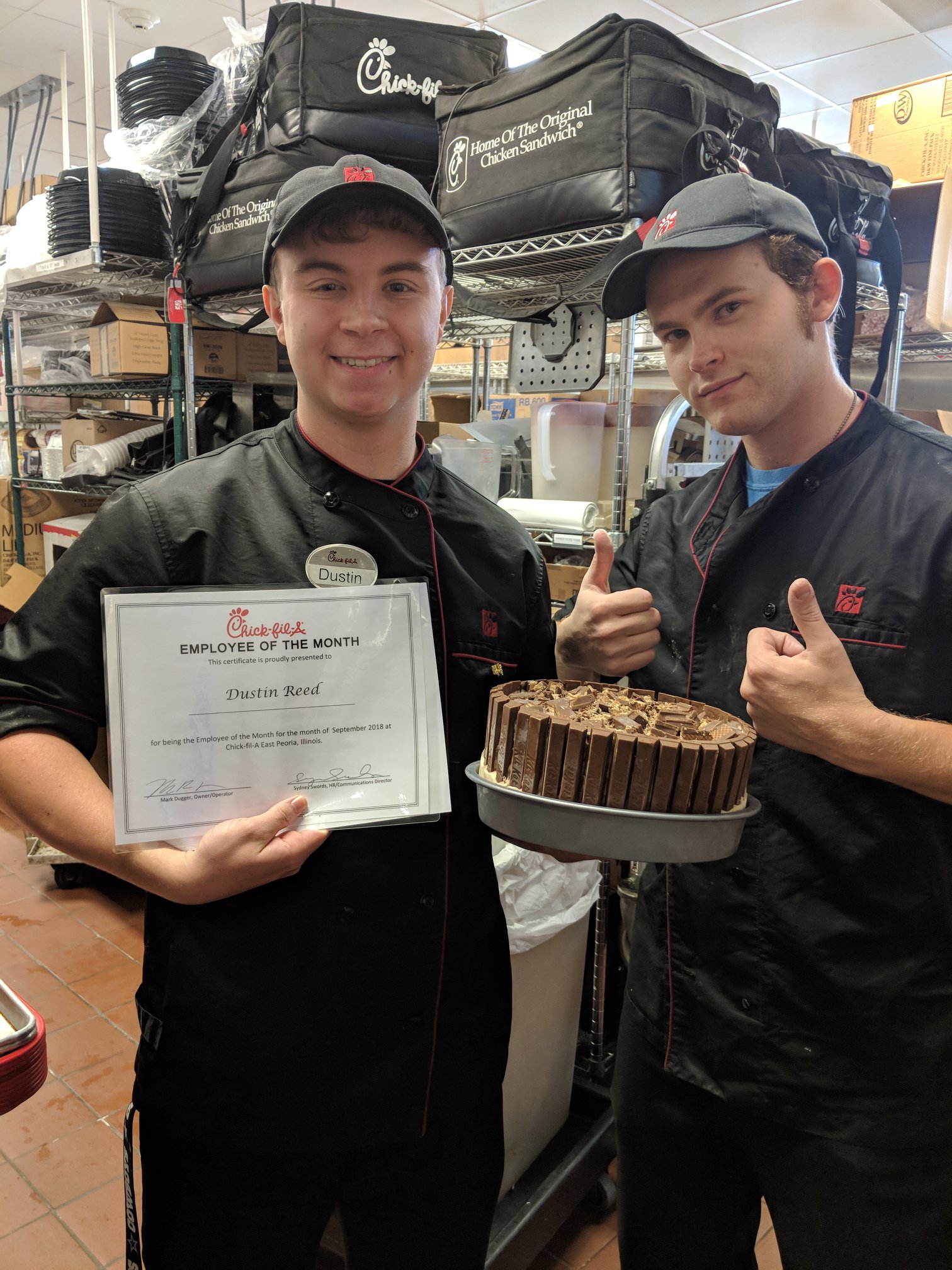 Congratulations Dustin on being... - Chick-fil-A East Peoria