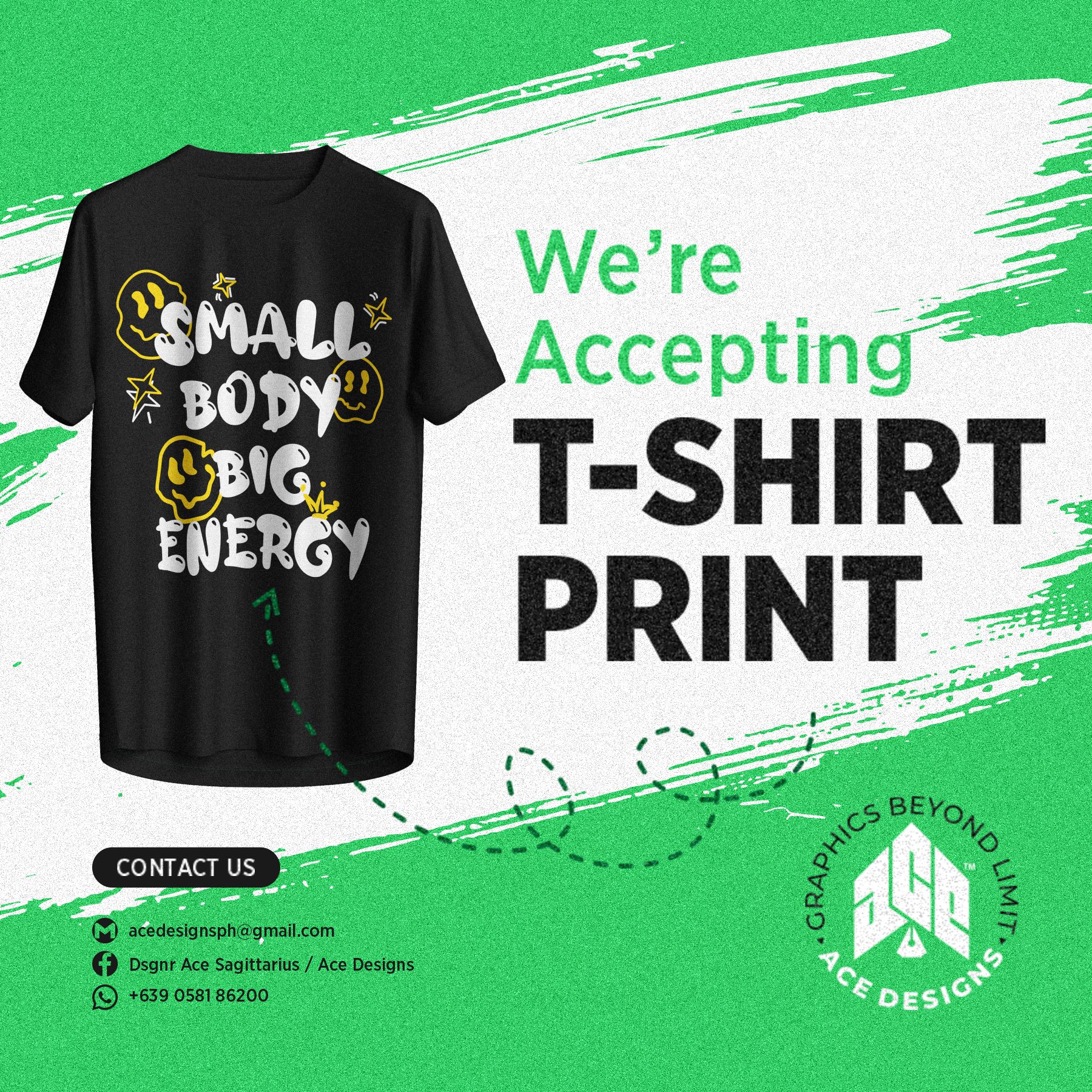 Ace Designs - WE'RE ACCEPTING TSHIRT PRINT! 🚨 📌Ace Designs... | Facebook
