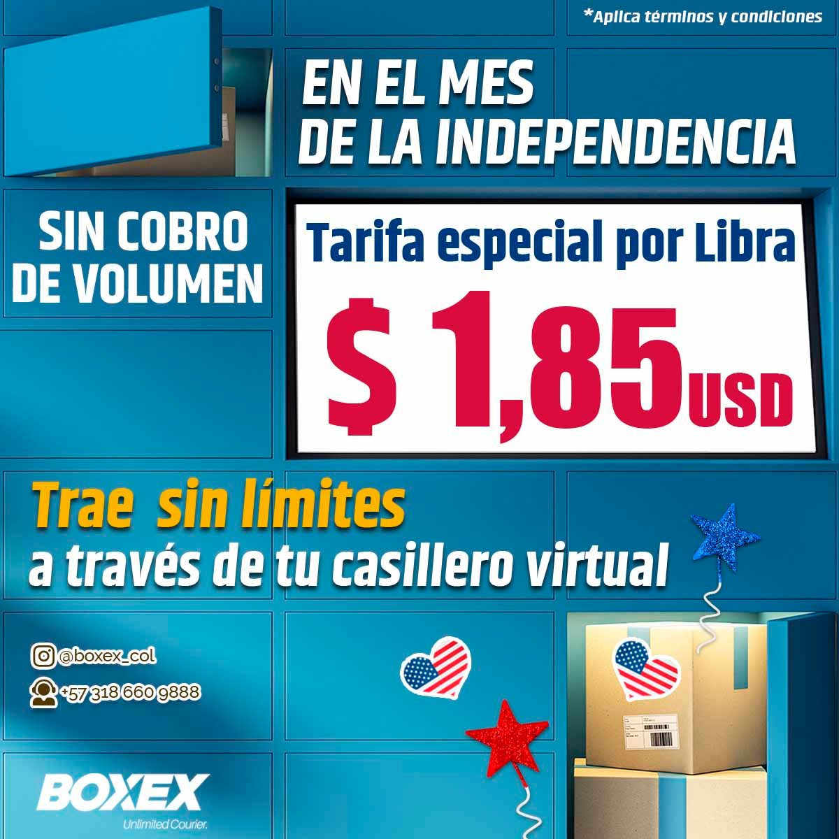 En el mes de la independencia... - BoxEx - Unlimited Courier