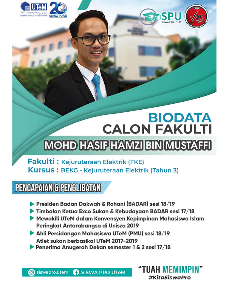 Siswa Pro Unite Siswa Pro Utem Calon Fakulti Spu Facebook