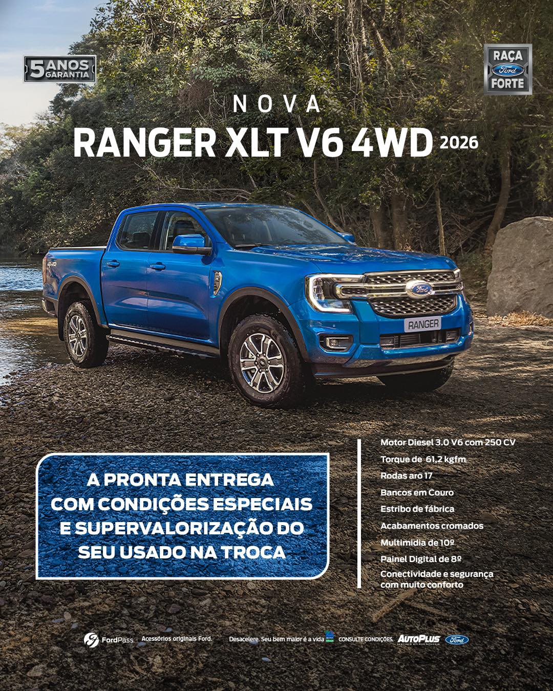 AutoPlus - Nova Ranger XLT V6 4WD 2026 💥 Potência, robustez e ...