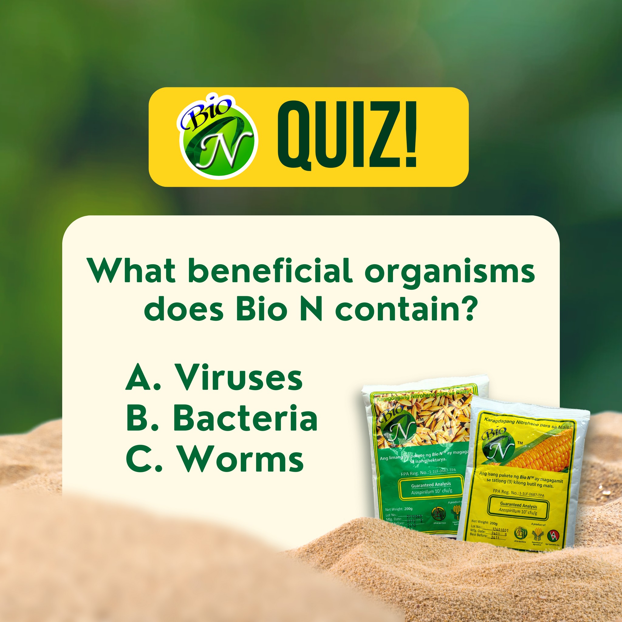 Bio - Answer: B. Nitrogen-fixing bacteria Explanation: These microbes ...