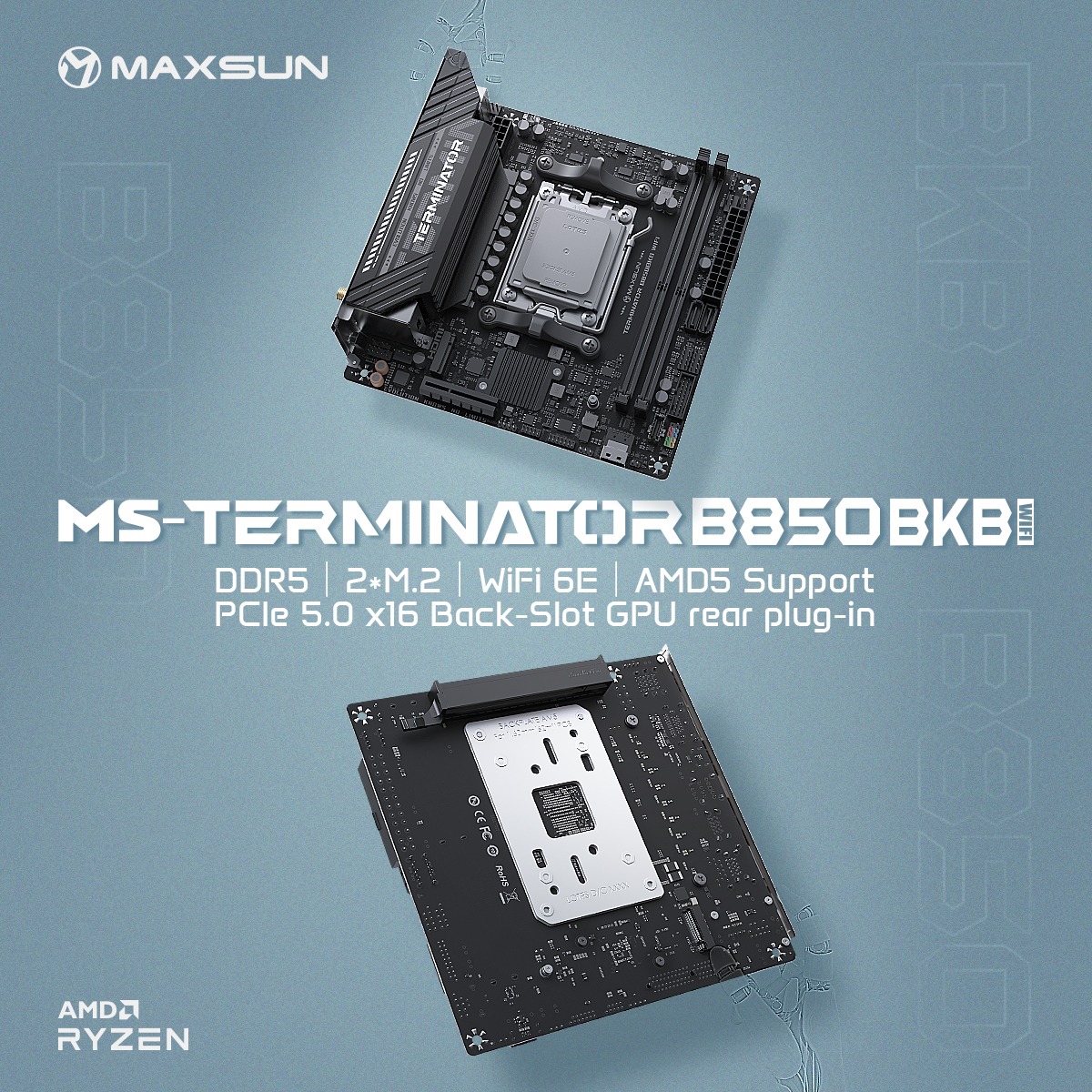 MAXSUN - Introducing New #MAXSUN Terminator B850 BKB Motherboard💥 ...
