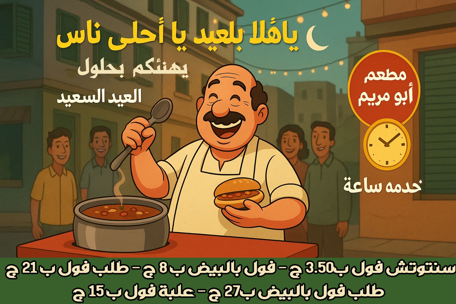 مطعم فول أبو مريم | Bani Suwayf