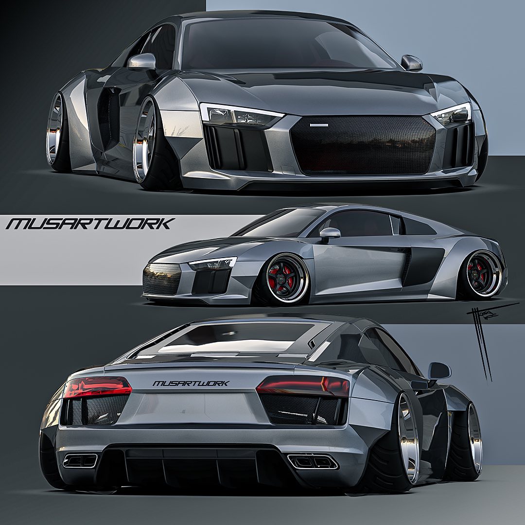 Musartwork - When Euro meets JDM. LbWorks inspired Audi R8... | Facebook