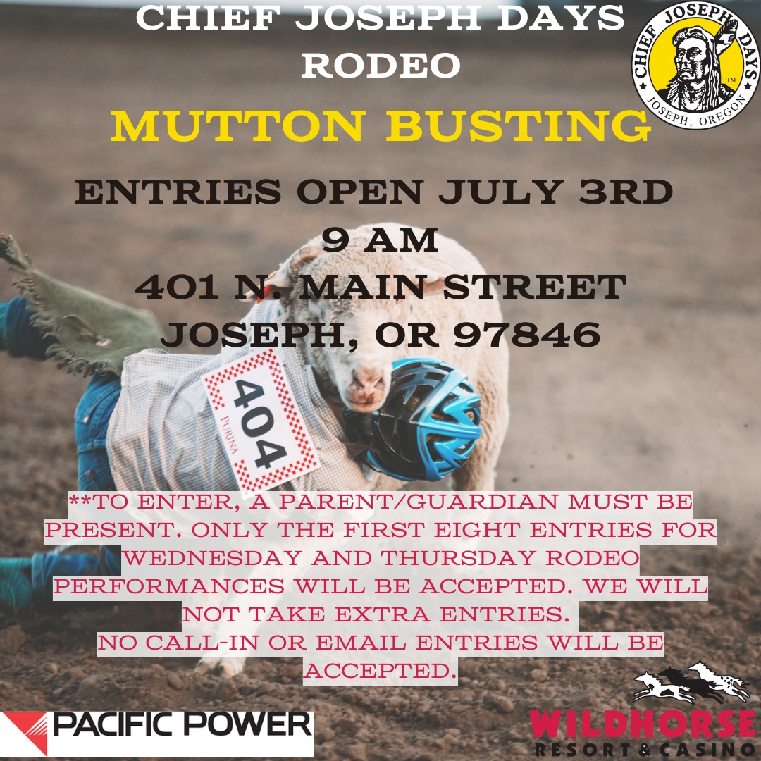 The 2023 CJD Mutton Busting... - Chief Joseph Days Rodeo | Facebook