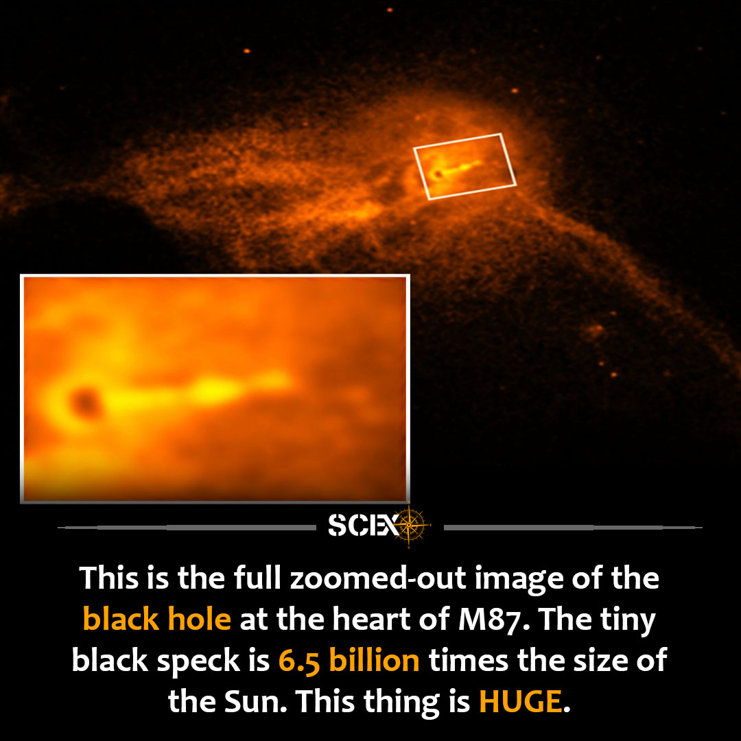Science - You're looking at an image of the first black hole ever ...