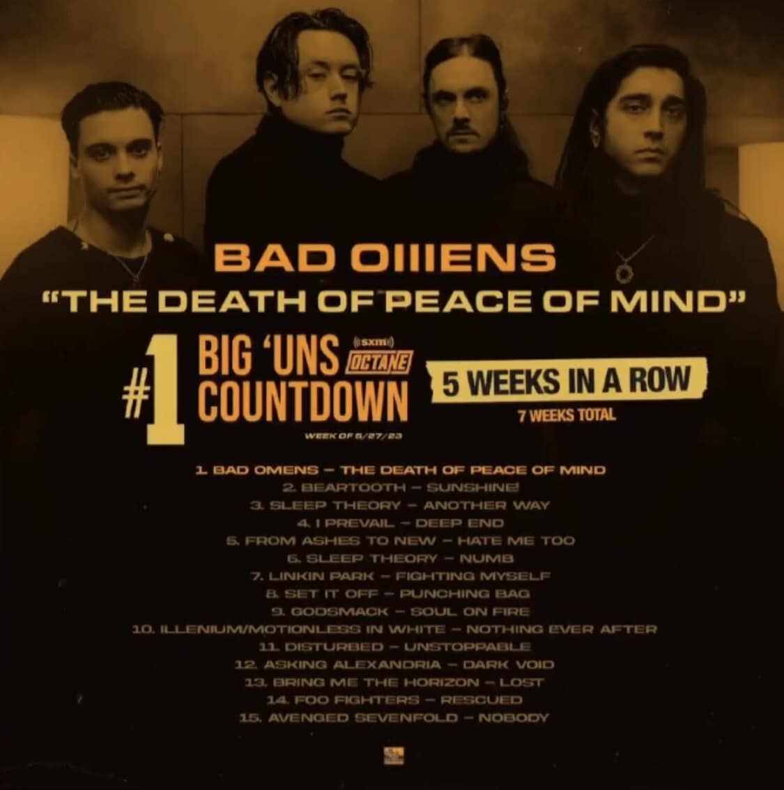 Bad Omens Cult - “The Death of Peace of Mind” has been in...