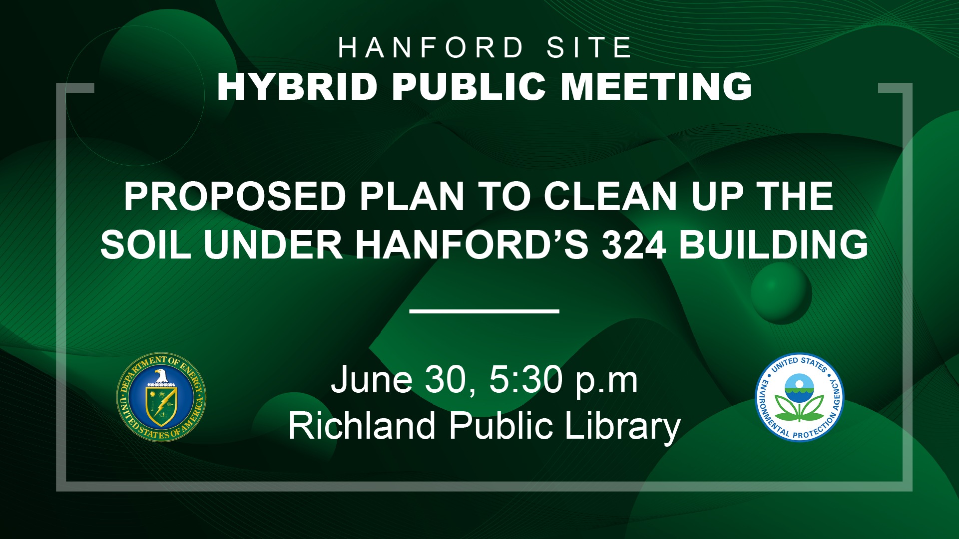 Hybrid Meeting on a Proposed Plan for Amending the Record of Decision ...