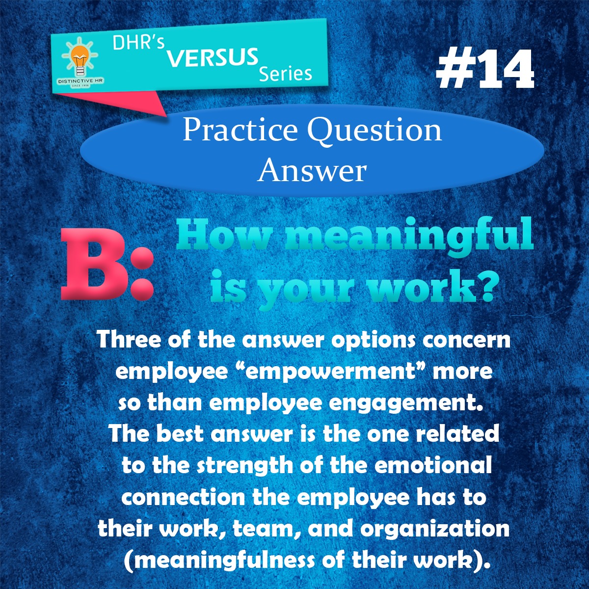 The answer is B! 🌟... - Distinctive Human Resources, Inc.