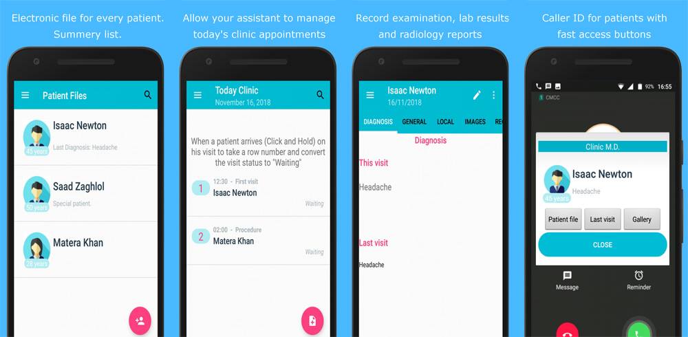 Clinic MD app : Patient records, Visits & Incoming calls patient ID