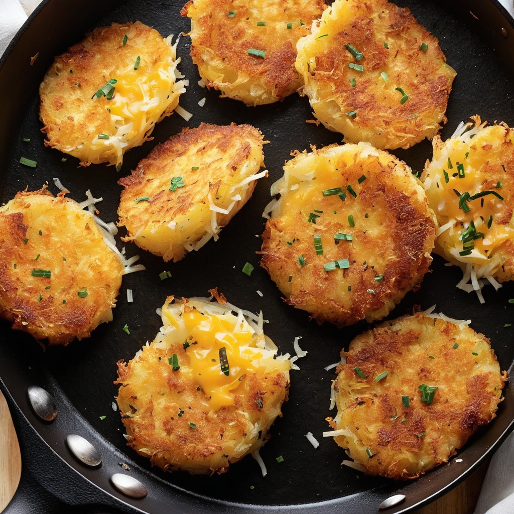 The Old - 👩‍🍳Cheesy Potato Patties 2 cups frozen shredded hash browns ...