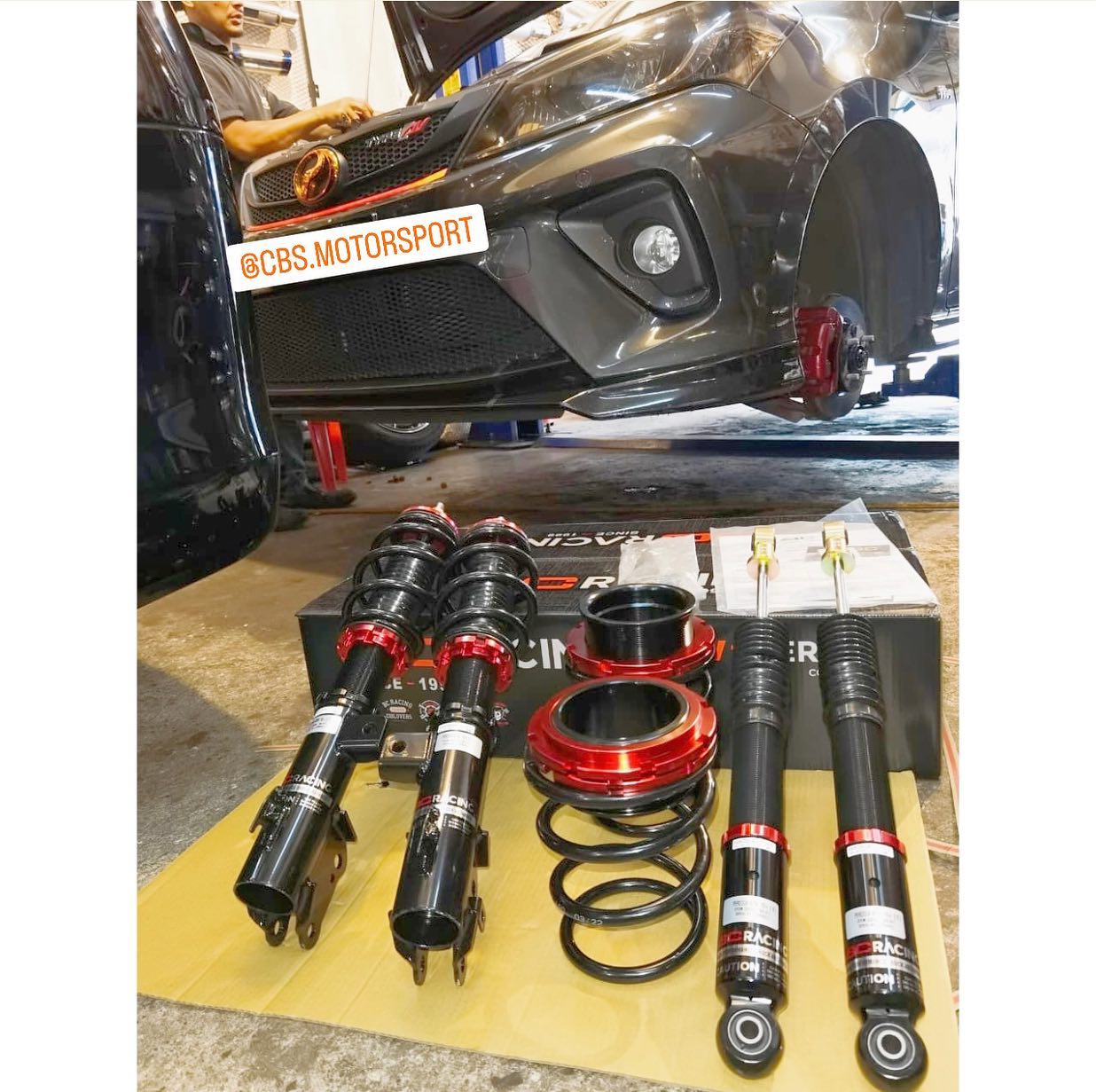 CBS MOTOR SPORT - Myvi gen3 upgrade suspension BC racing... | Facebook