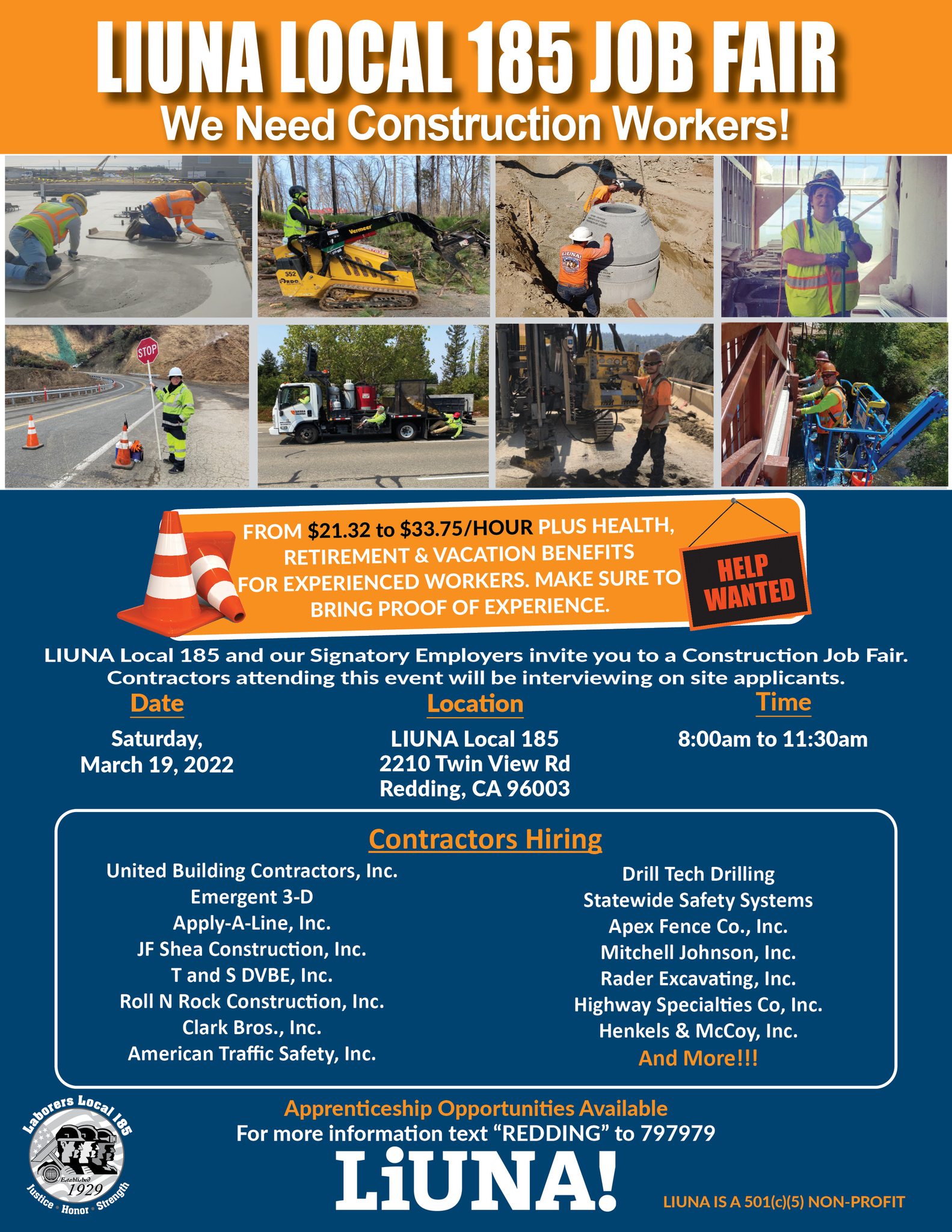LIUNA Local 185 - Are you looking for work? Join us... | Facebook