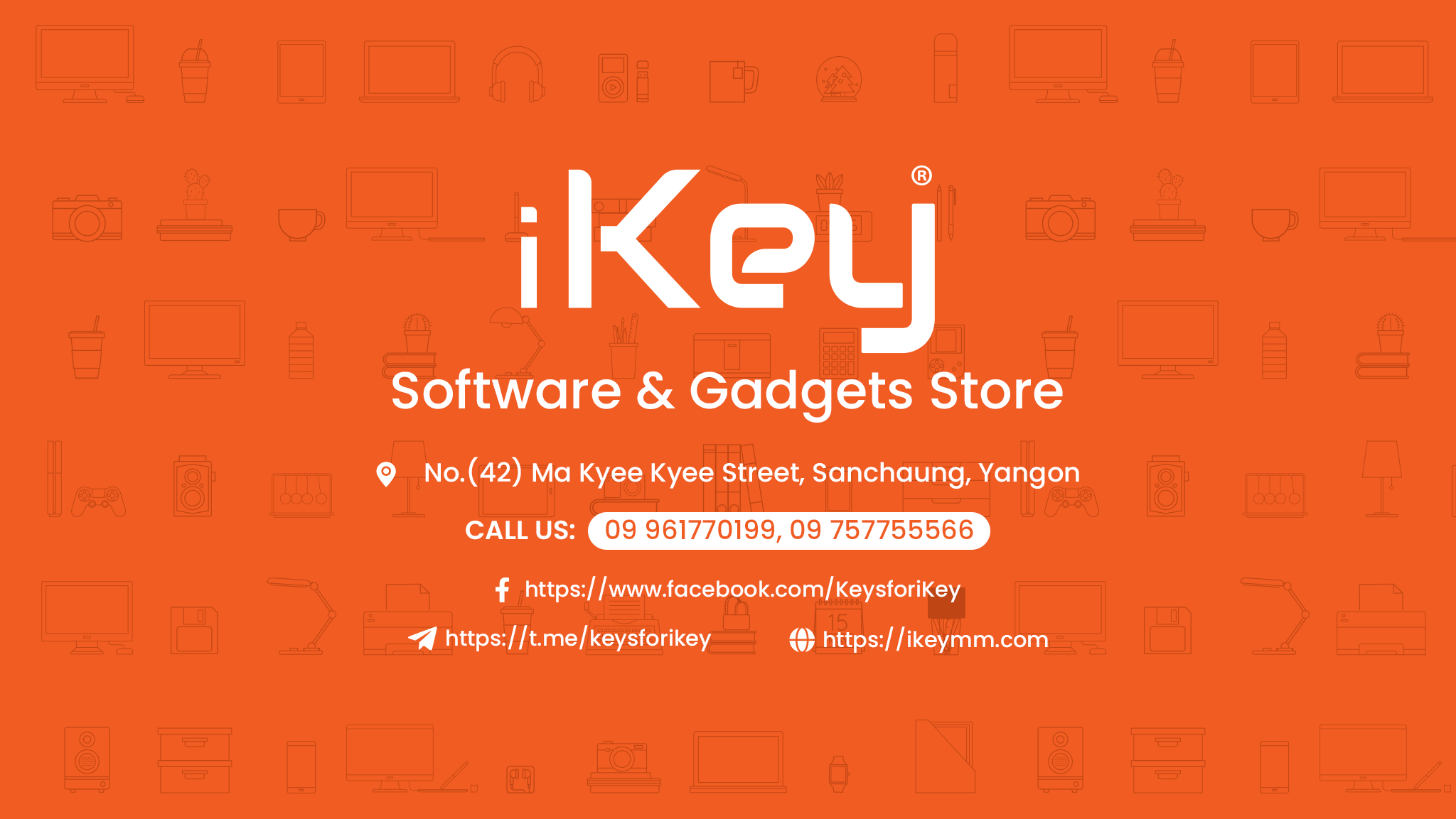iKey - ဆိုင်တည်နေရာကို ယခင်အောင်သပြေလမ်း၊စမ်းချောင်းကနေ ယခု မကြီးကြီးလမ ...