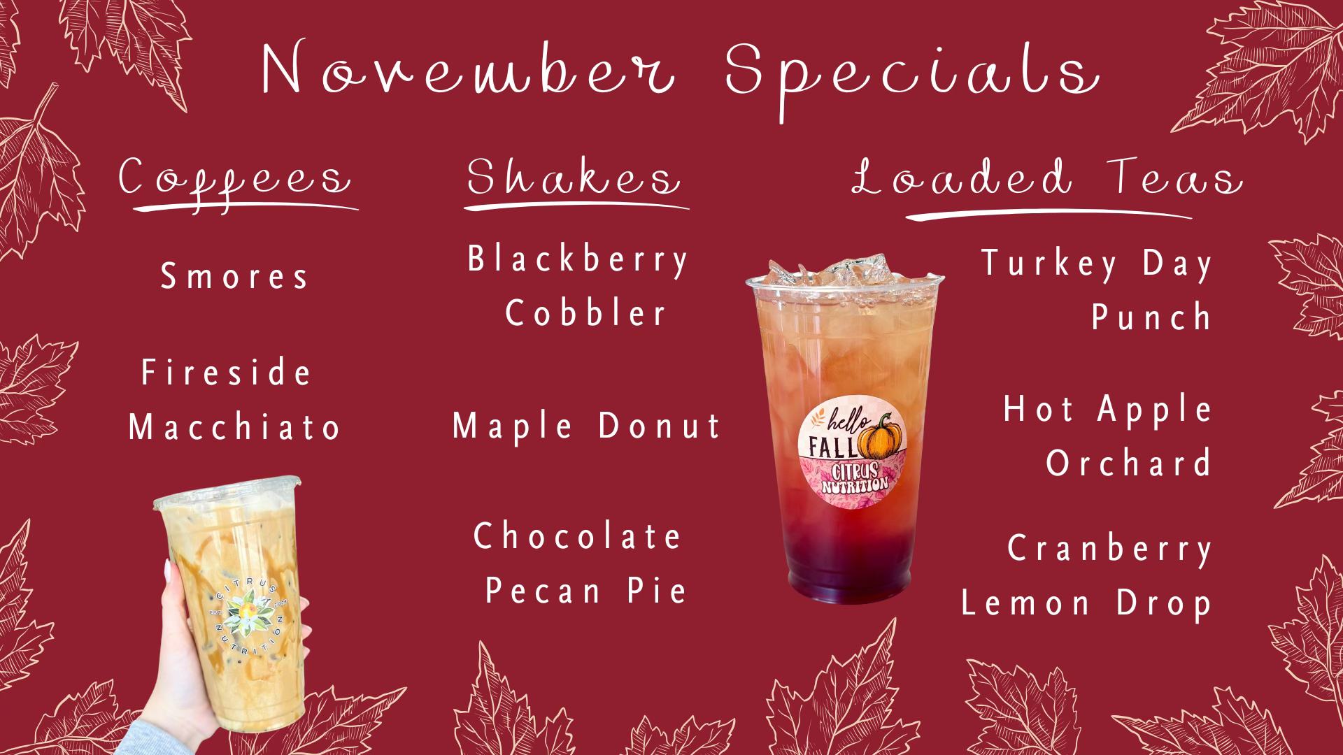 Citrus - 🍂 FALL INTO FLAVOR! 🍂 We're excited to reveal our NEW November ...
