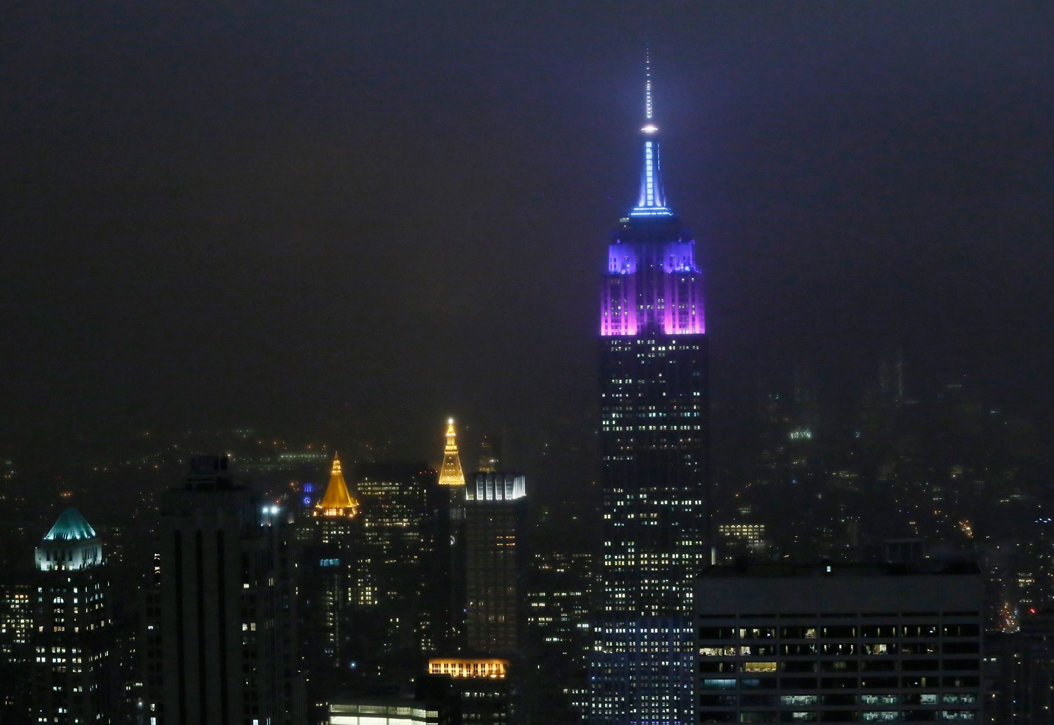 J.K. Rowling - J.K. Rowling lit up New York’s most iconic landmark ...