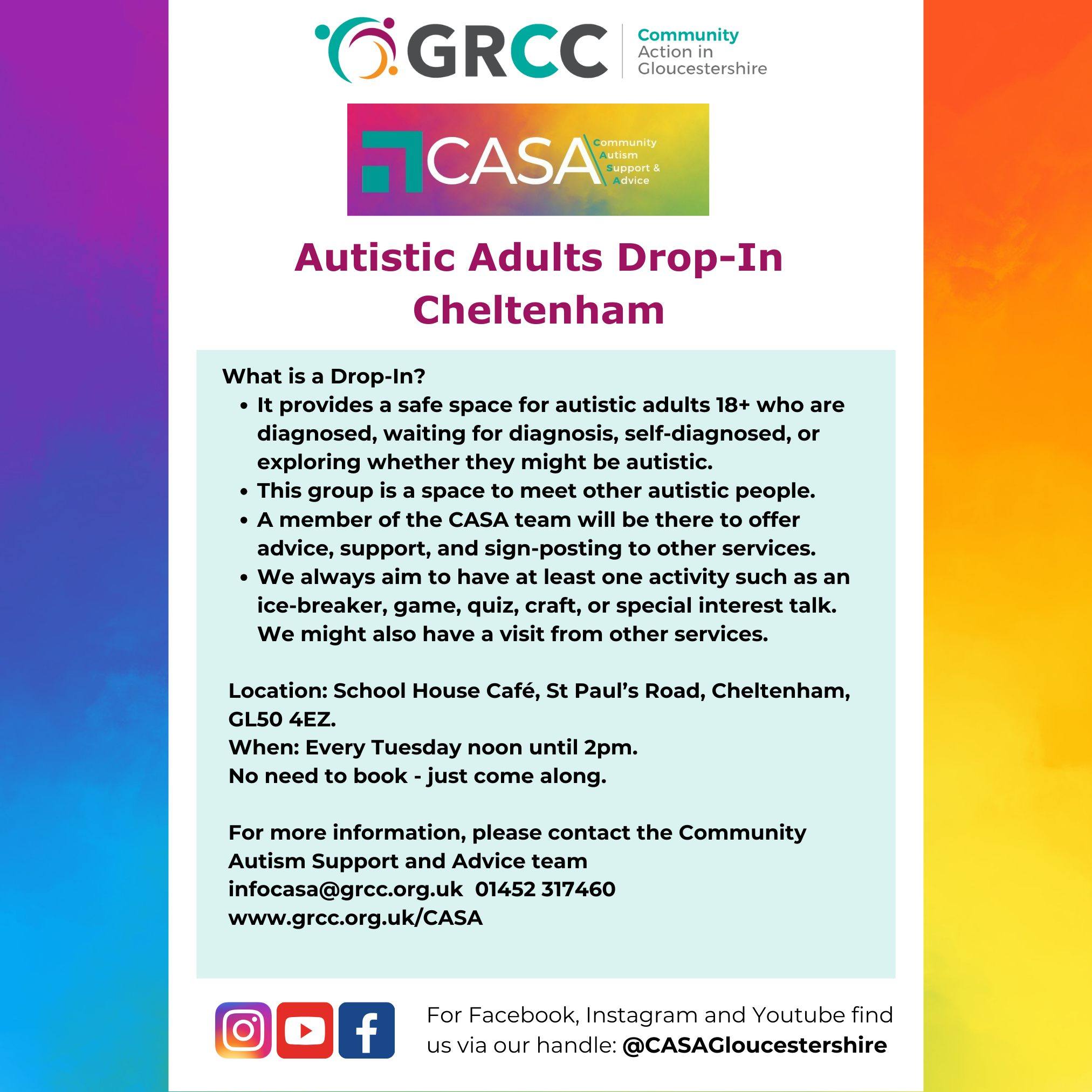 Community Autism Support & Advice - CASA | Gloucester