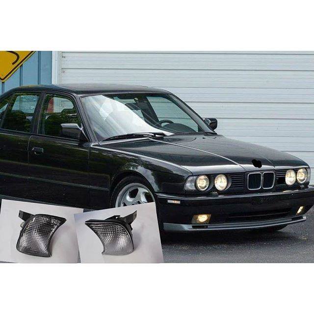 Bimmer - Clear Corner Lights Parking Lamp 1989-1995 BMW 5 Series