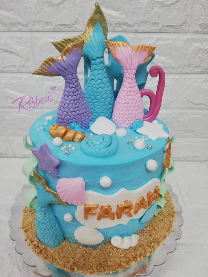Ribbons ريبونز كيكة حورية البحر Mermaid Cake Facebook