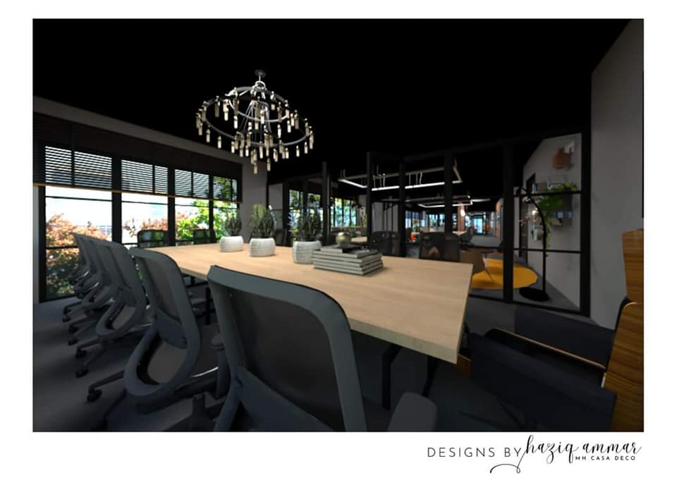 Haziq Ammar - Ruang Pejabat 🏢🏢 3D design vs Interior...