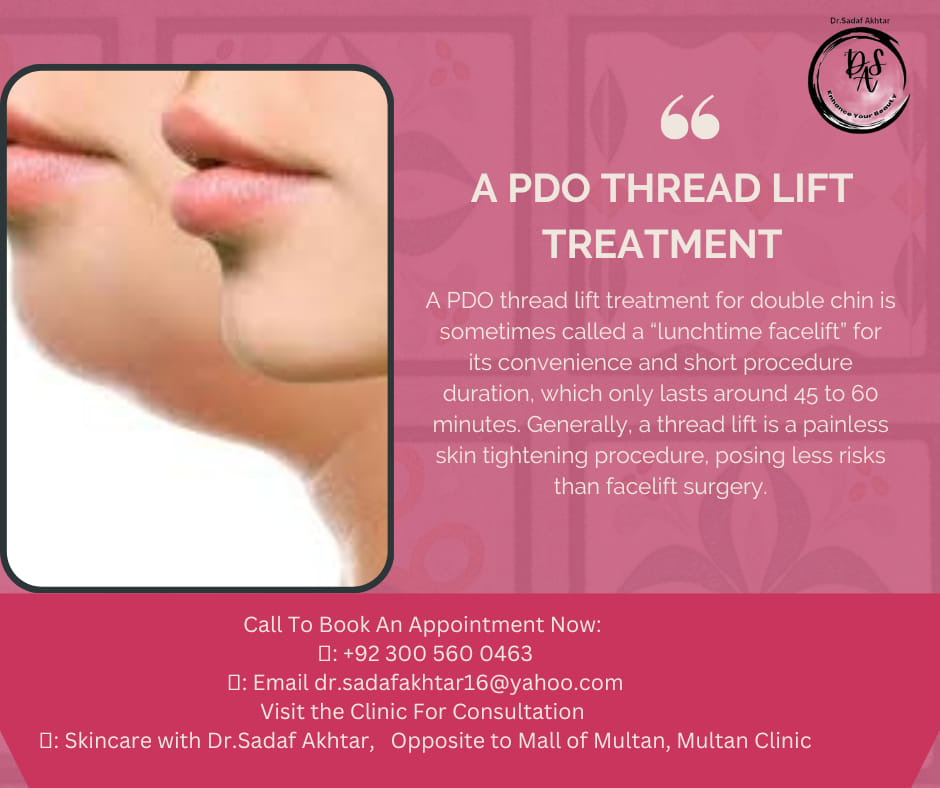 A PDO thread lift treatment for... - Skincare with Dr Sadaf
