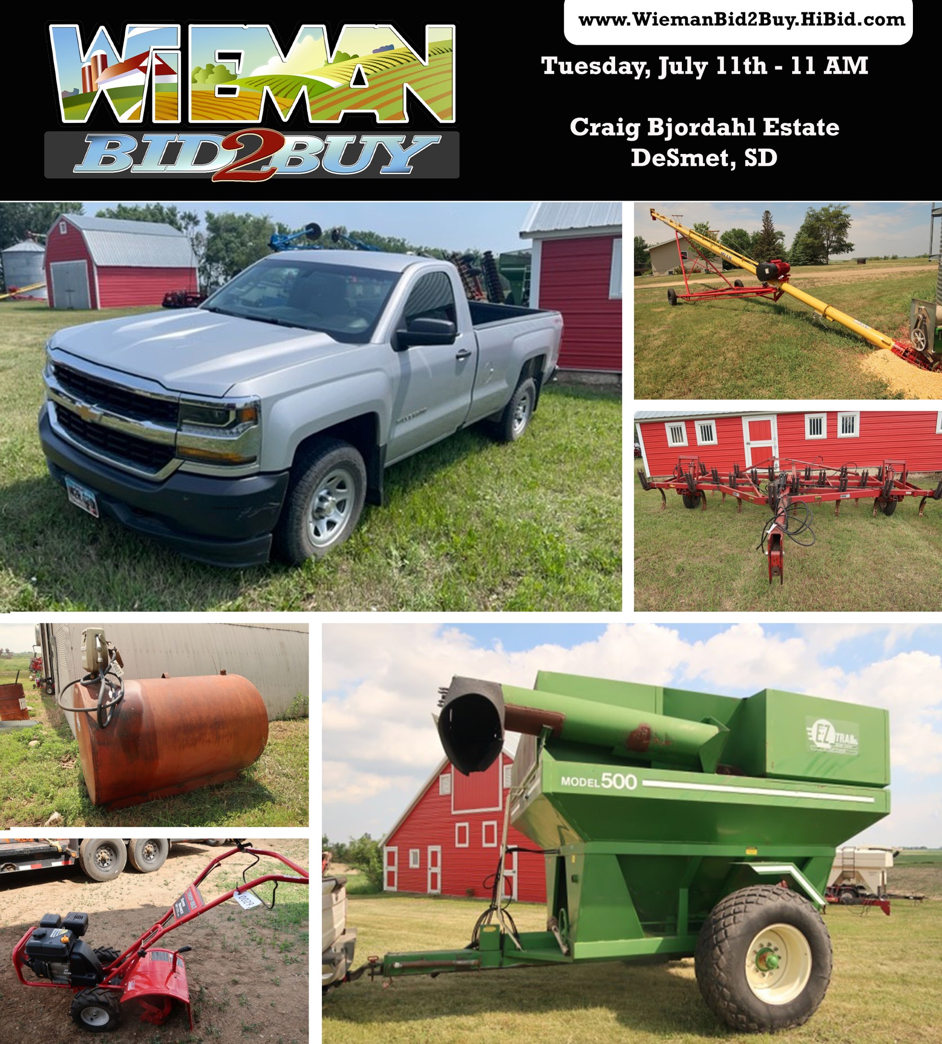 Internet Only Auction: Vehicles - Toy Tractors - Tools - and More