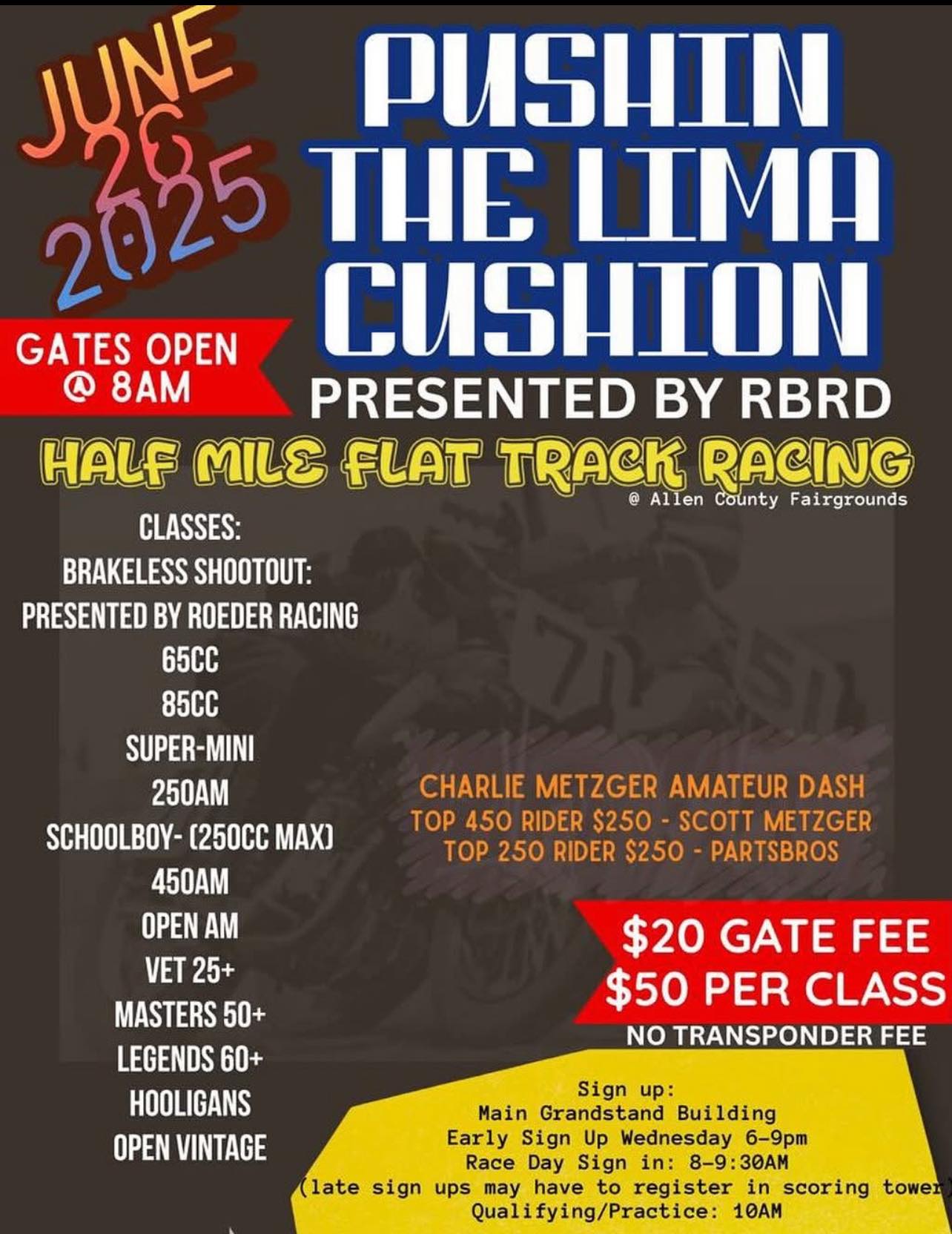 Dennis - This Thursday June 26th 2025 Lima Half-Mile its going to be ...