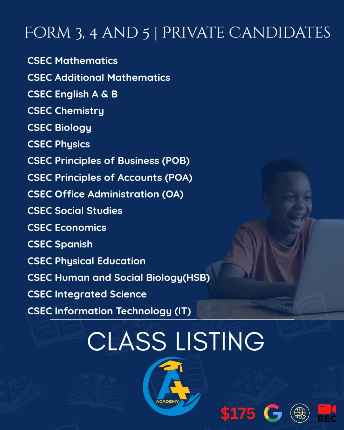 A+ Academy - 📚 Now Enrolling! A+ Academy is offering CSEC... | Facebook