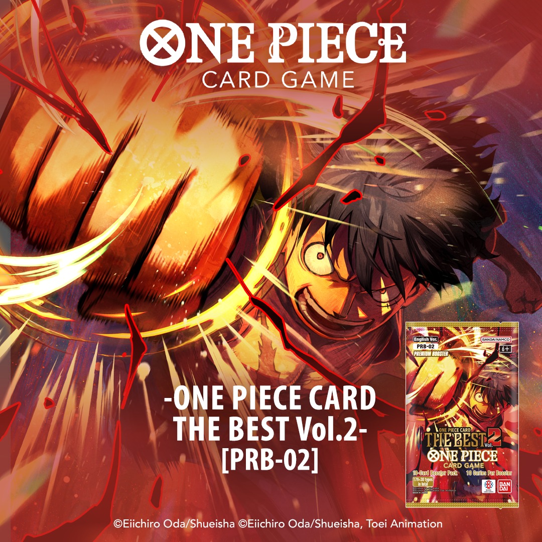 one piece card the best vol.2 booster box Vol 2 PRB02 Premium Sleeved Pack  Double Infinity Gaming Includes special DON 02 booster box One Piece