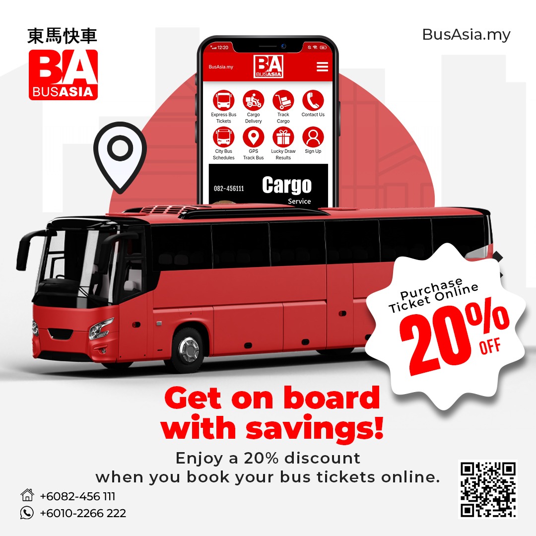 Bus Asia - 🔥🔥🔥 Jimat 20%! Nikmati diskaun apabila book... | Facebook