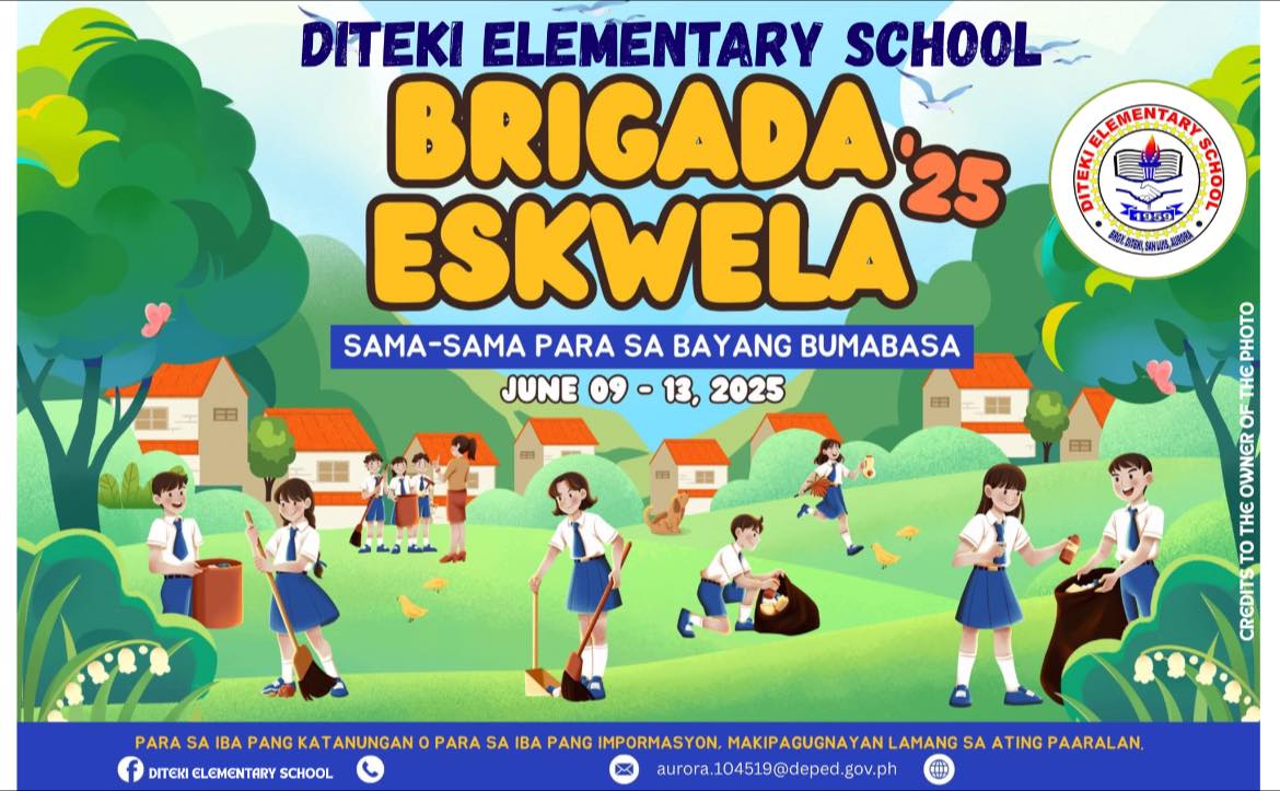 Diteki - Be our Brigada Eskwela Partner!🧡 Tayo na! Magtulungan para sa ...