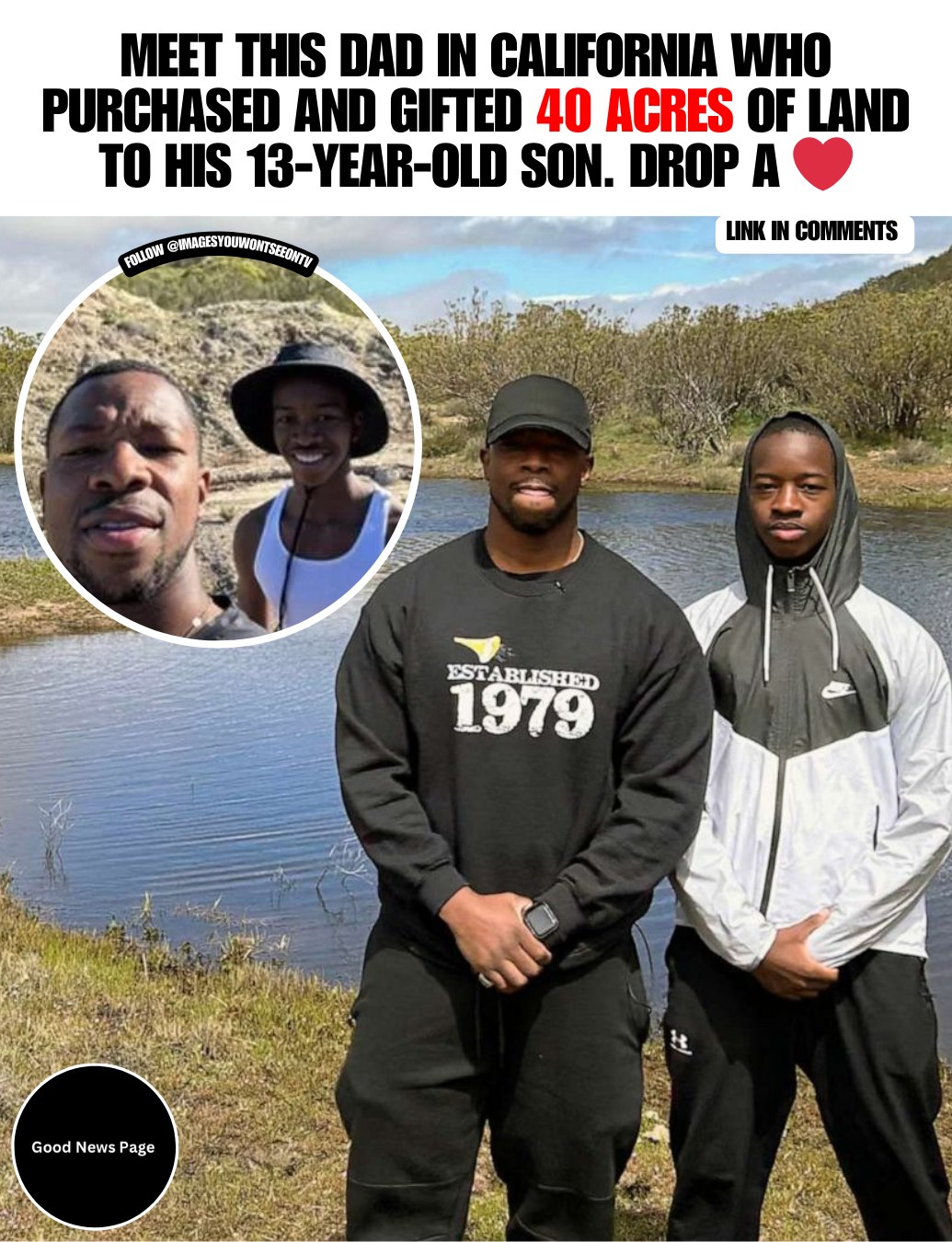 California dad gives his 15-year-old son 40 acres of land for his