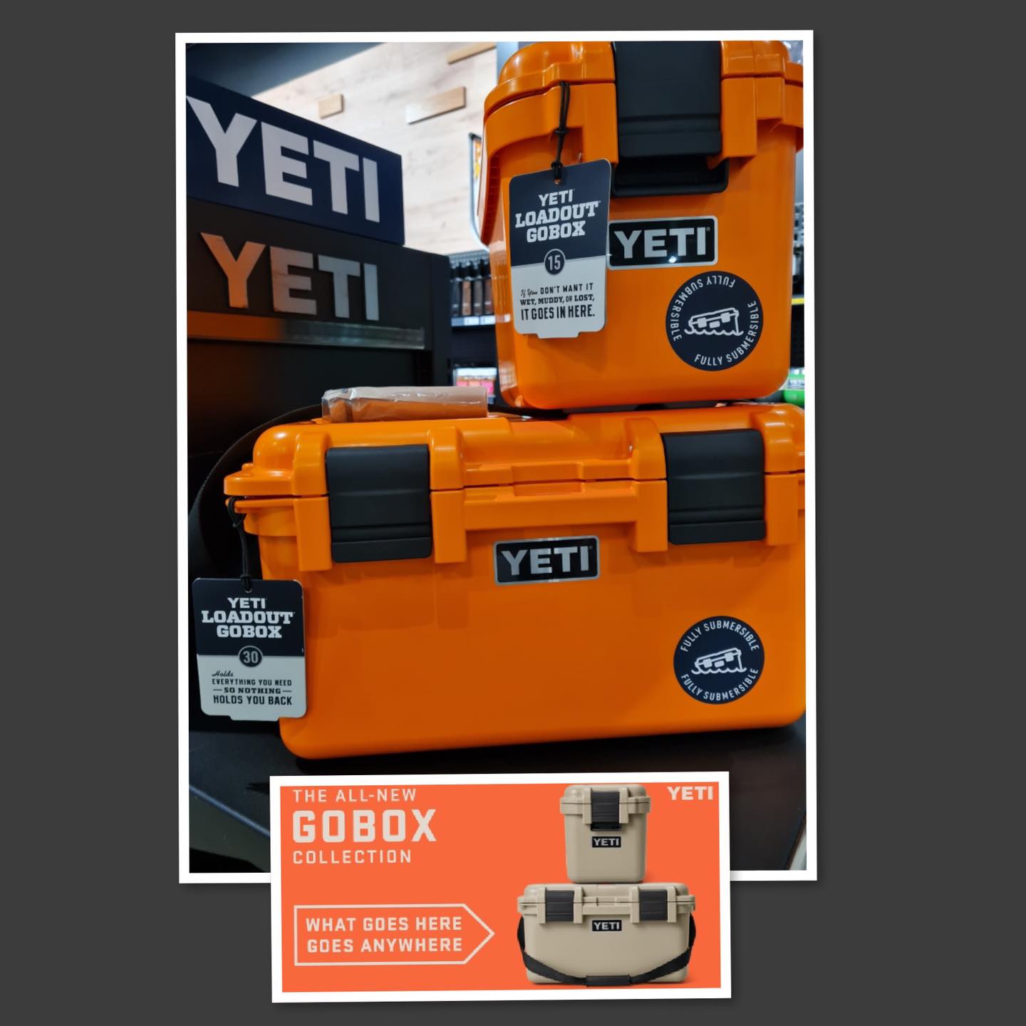 The YETI® Loadout® GoBox 1 is your go-anywhere, do-anything gear 